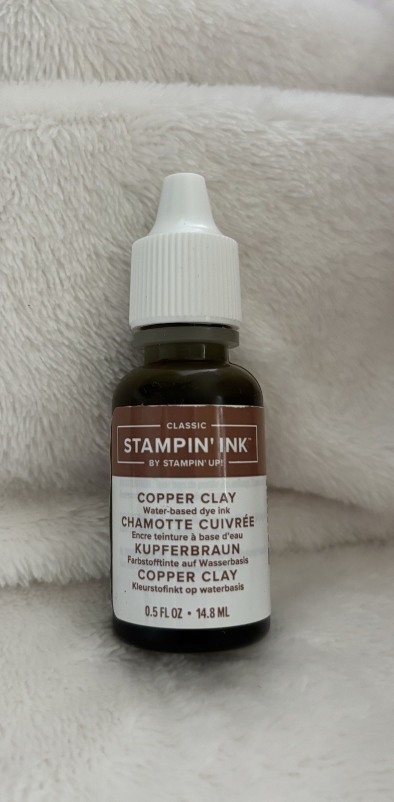 Stampin Up COPPER CLAY Ink Refill - Brown, Tan, Neutral, Retired, New
