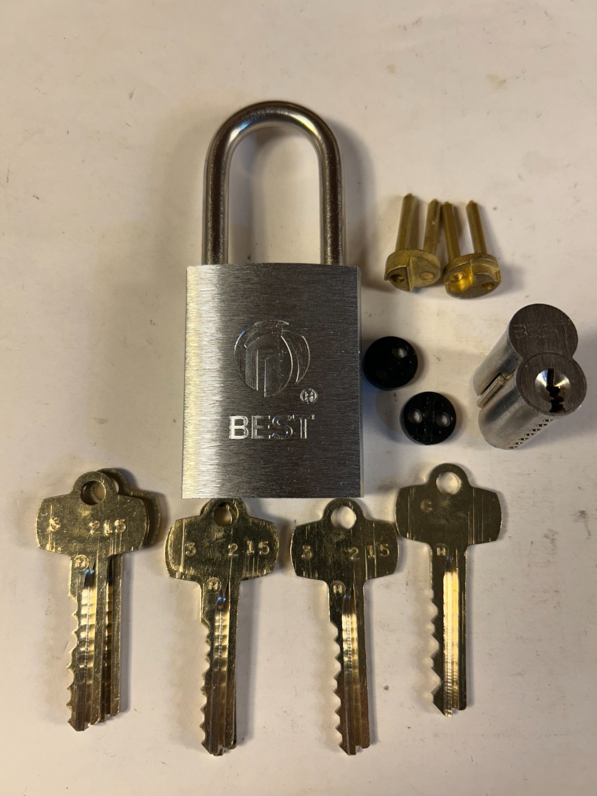 1-11B722L Best Lock new logo padlock