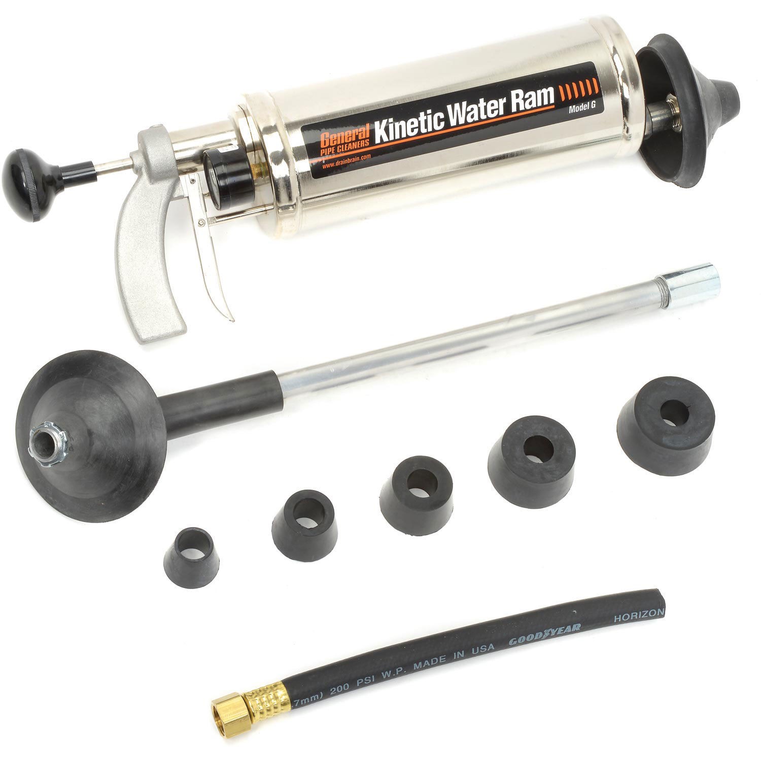General Wire Kinetic Water Ram Manual Drain Cleaner
