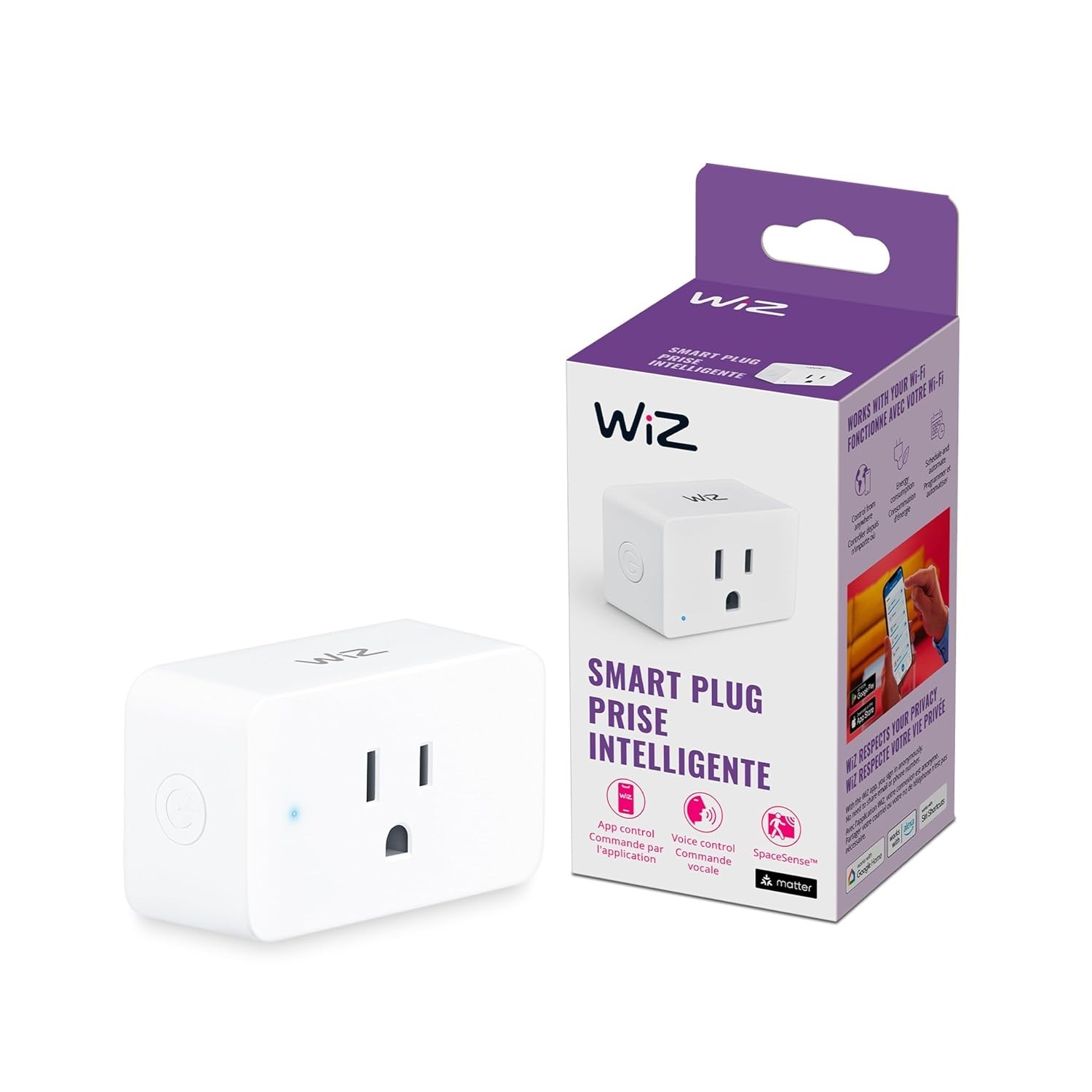 WiZ Smart Plug, Sunset to Sunrise Automation, Motion Detection, Voice Control