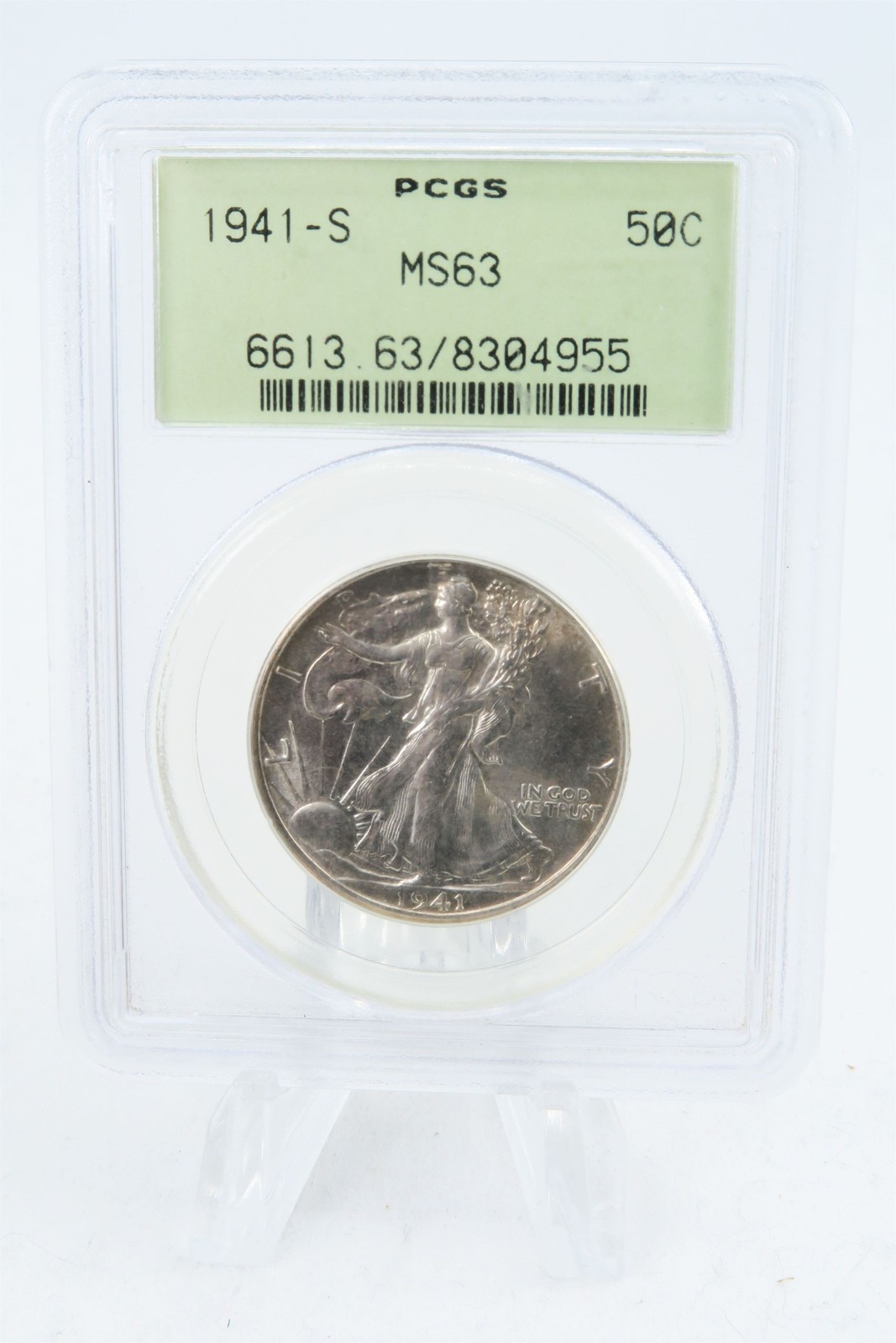 1941-S PCGS MS63 Walking Liberty Half Dollar Business Strike 50C