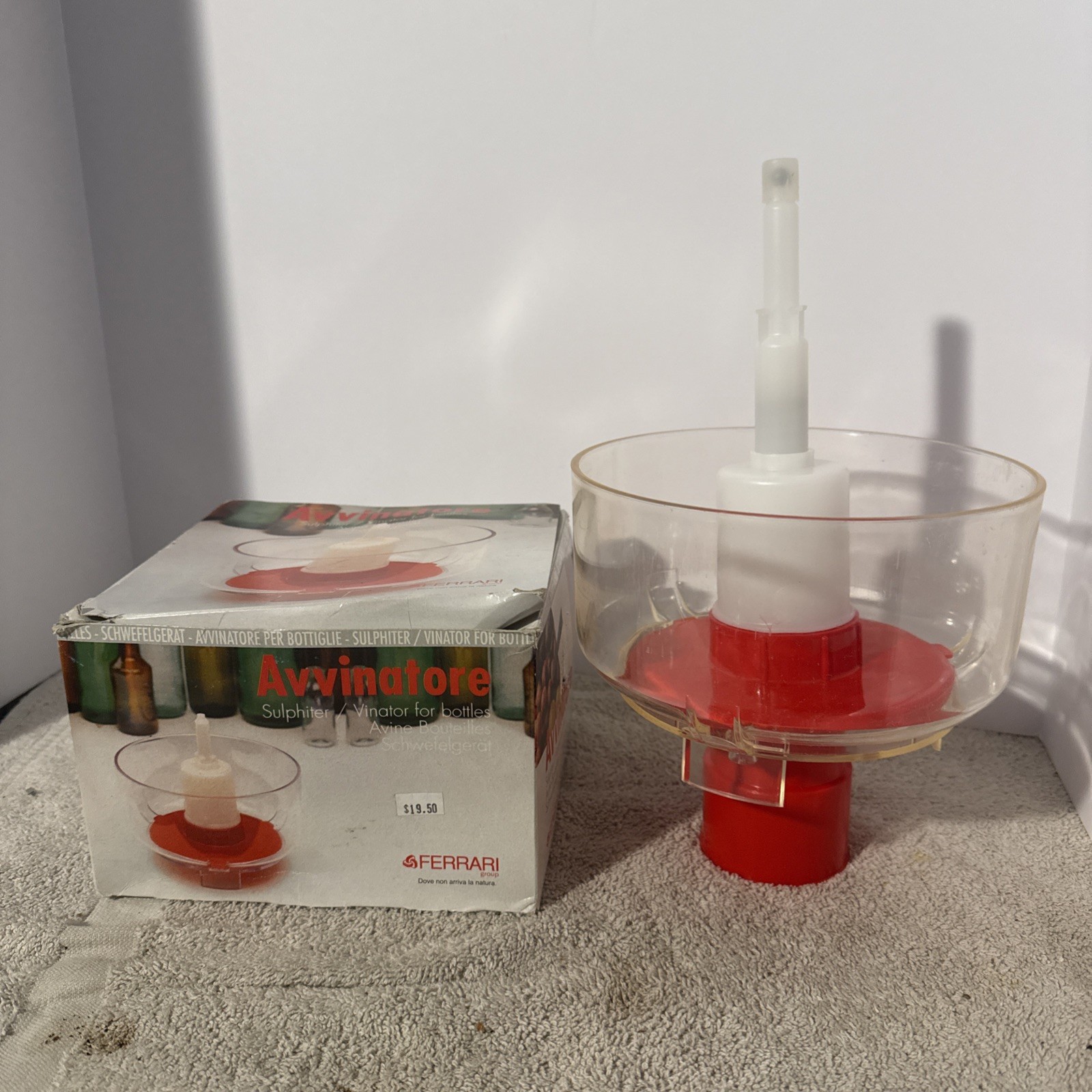 Avvinatore Sulphiter Vinator For Wine Bottles Ferrari Group Made In Italy