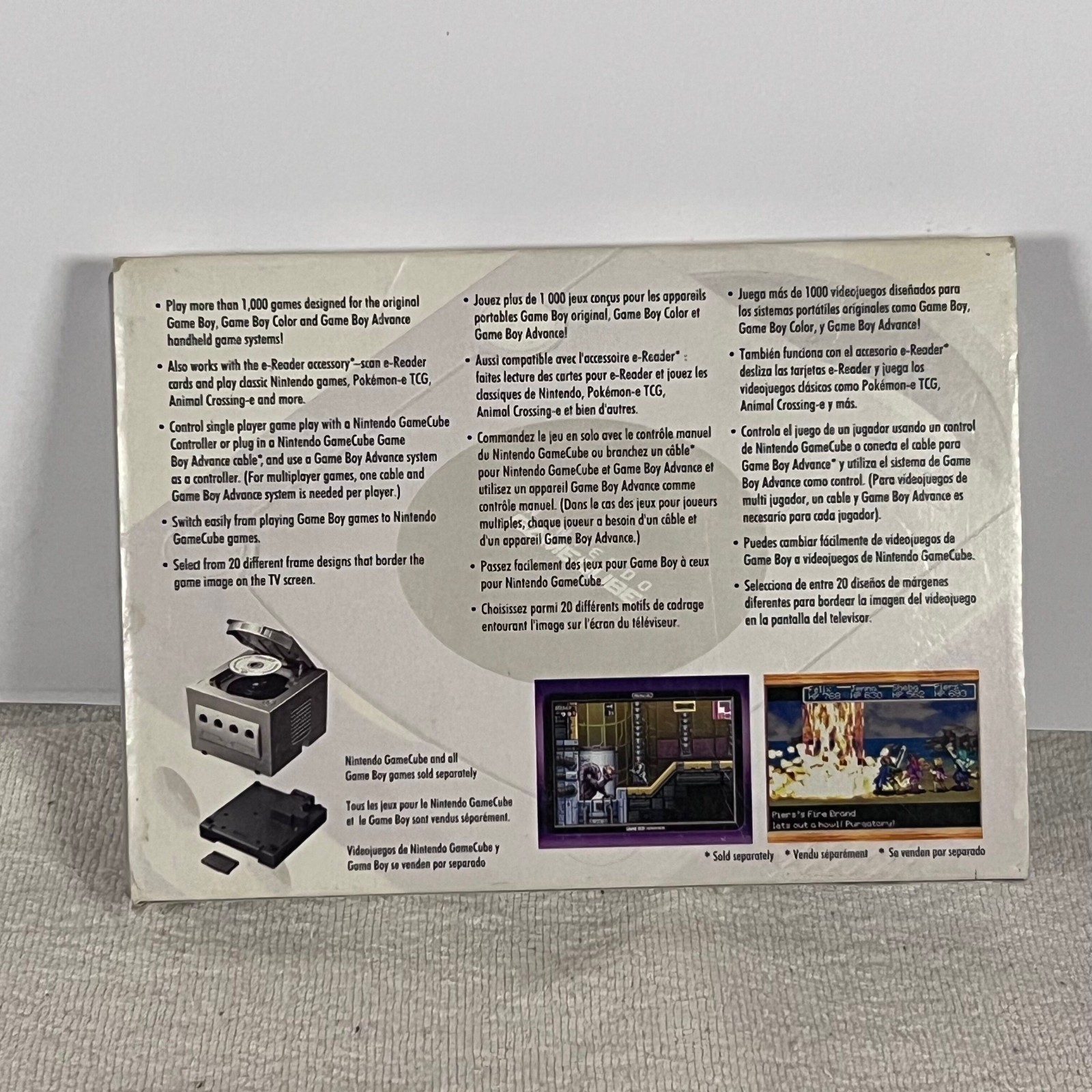 Nintendo GameCube Game Boy Player Attachment with Start-up Disc Tested + Game