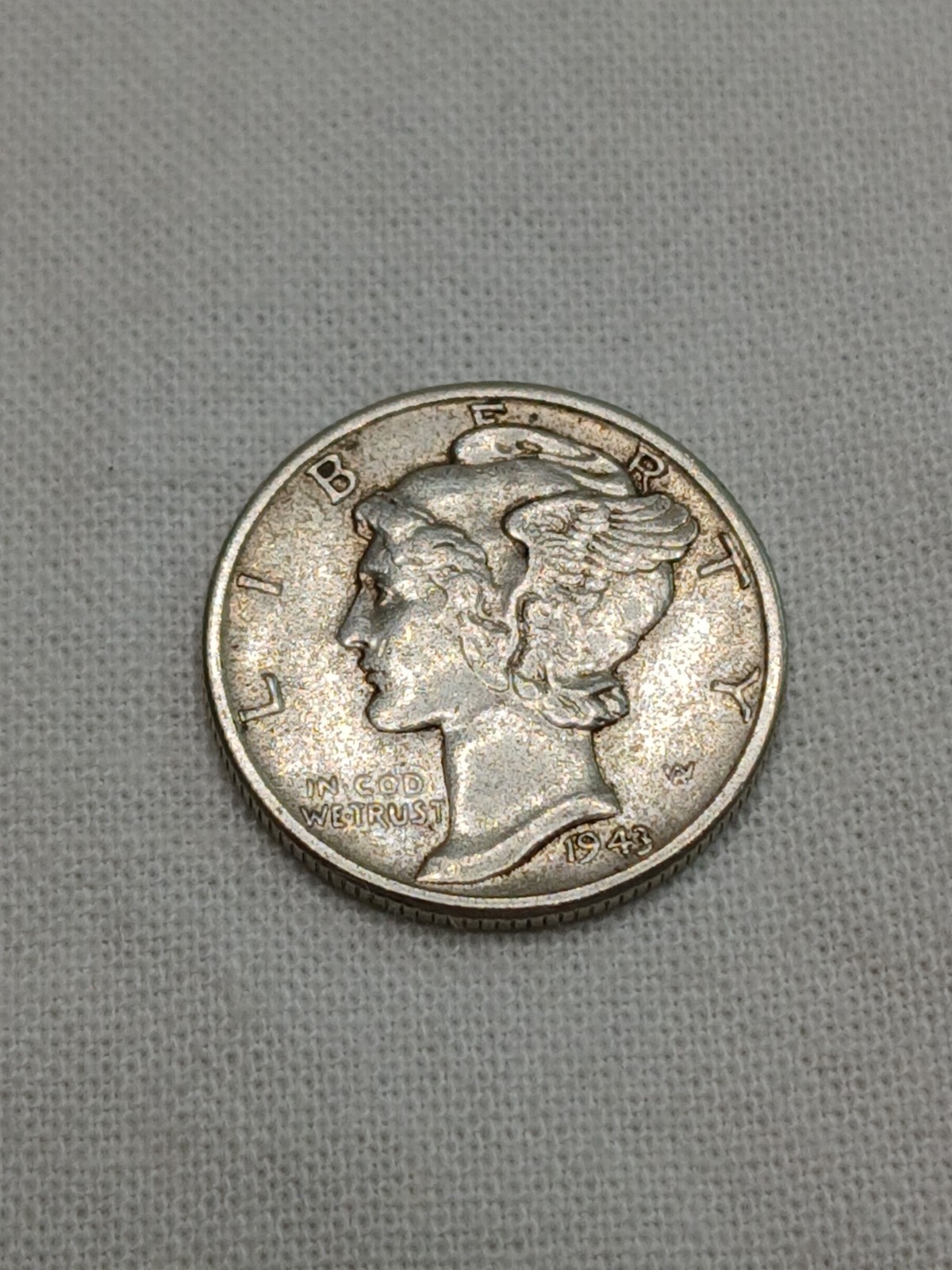 1943 P Mercury Dime 90% Silver 10c Sku 12375