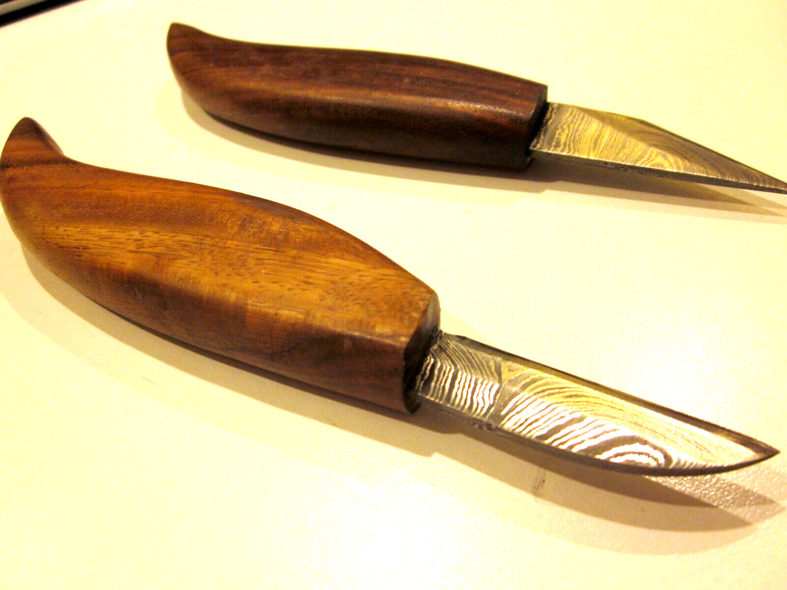 Carving Knives Damascus Blades Set of 2
