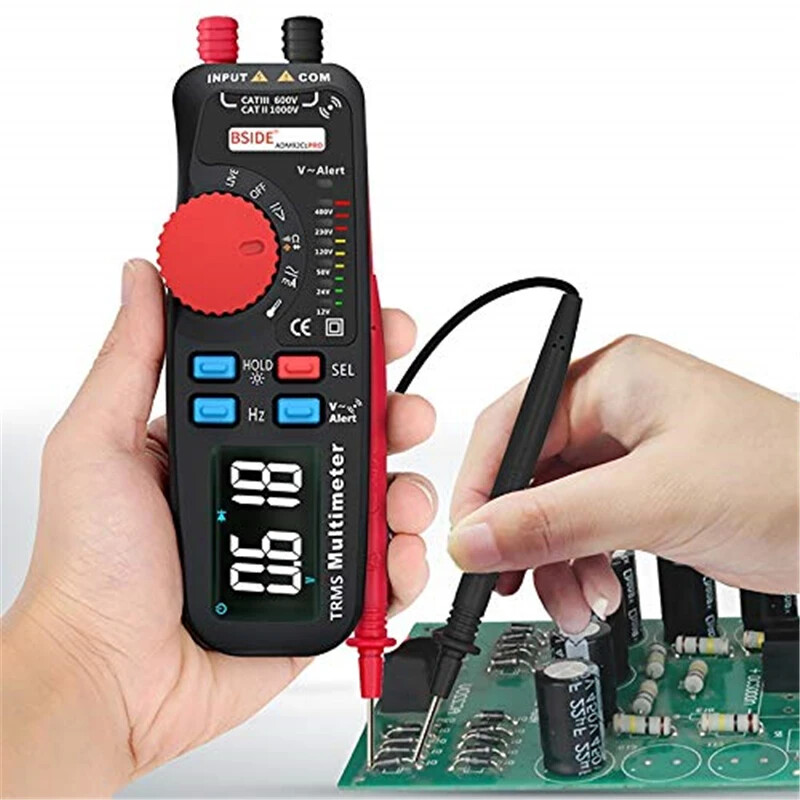 ADM92CL PRO Dual Mode Multimeter Voltmeter 6000 Counts TRMS Auto-Range Voltage