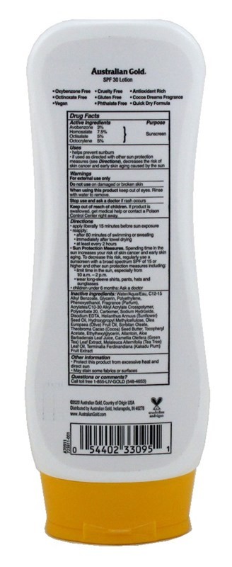 Australian Gold Spf#30 Lotion Ultimate Hydration 8 Ounce