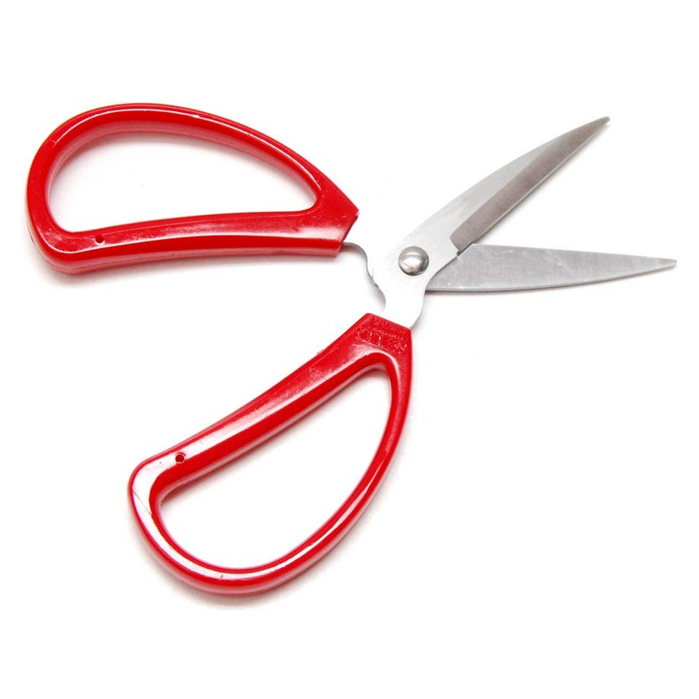 6-Inch Red Handle Multi-Purpose Scissors Sharp Stainless Steel for Cutting