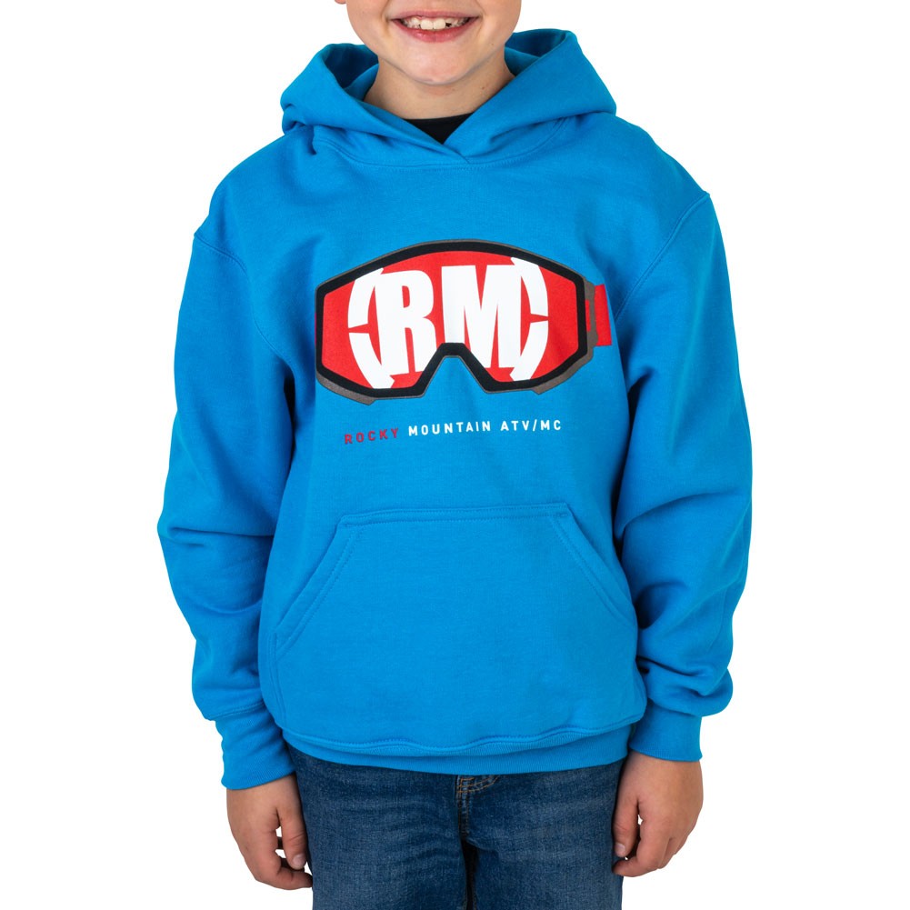 Rocky Mountain ATV/MC 218-542-0006 Youth Eagle-I Hooded Sweatshirt Medium Blue