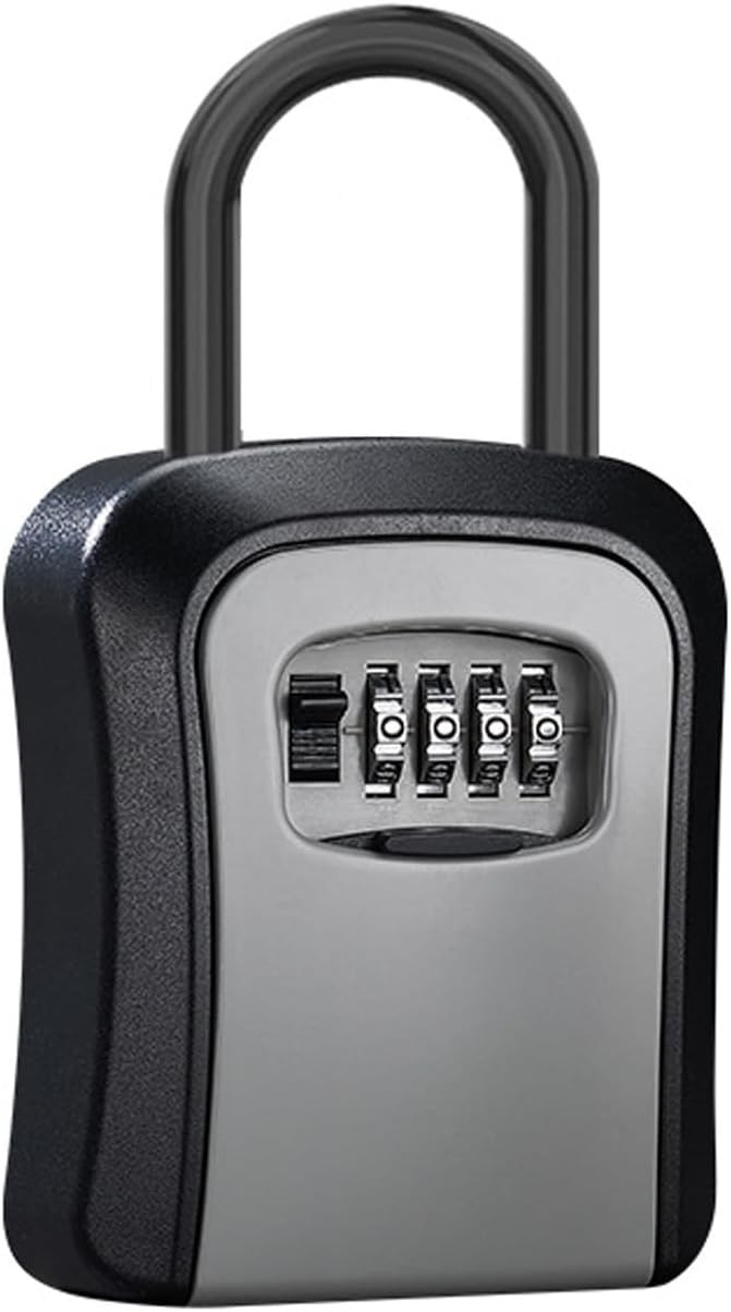 Wall Mount Password Key Box Resettable Code Safe Portable Home Security Lock Box
