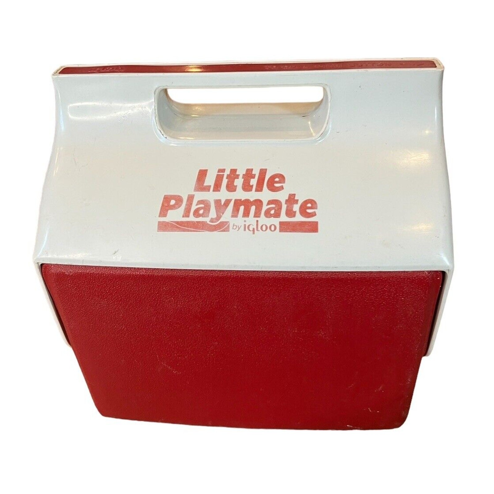 Little Playmate Cooler by Igloo Red & White Push Button 6 Pack USA, Retro