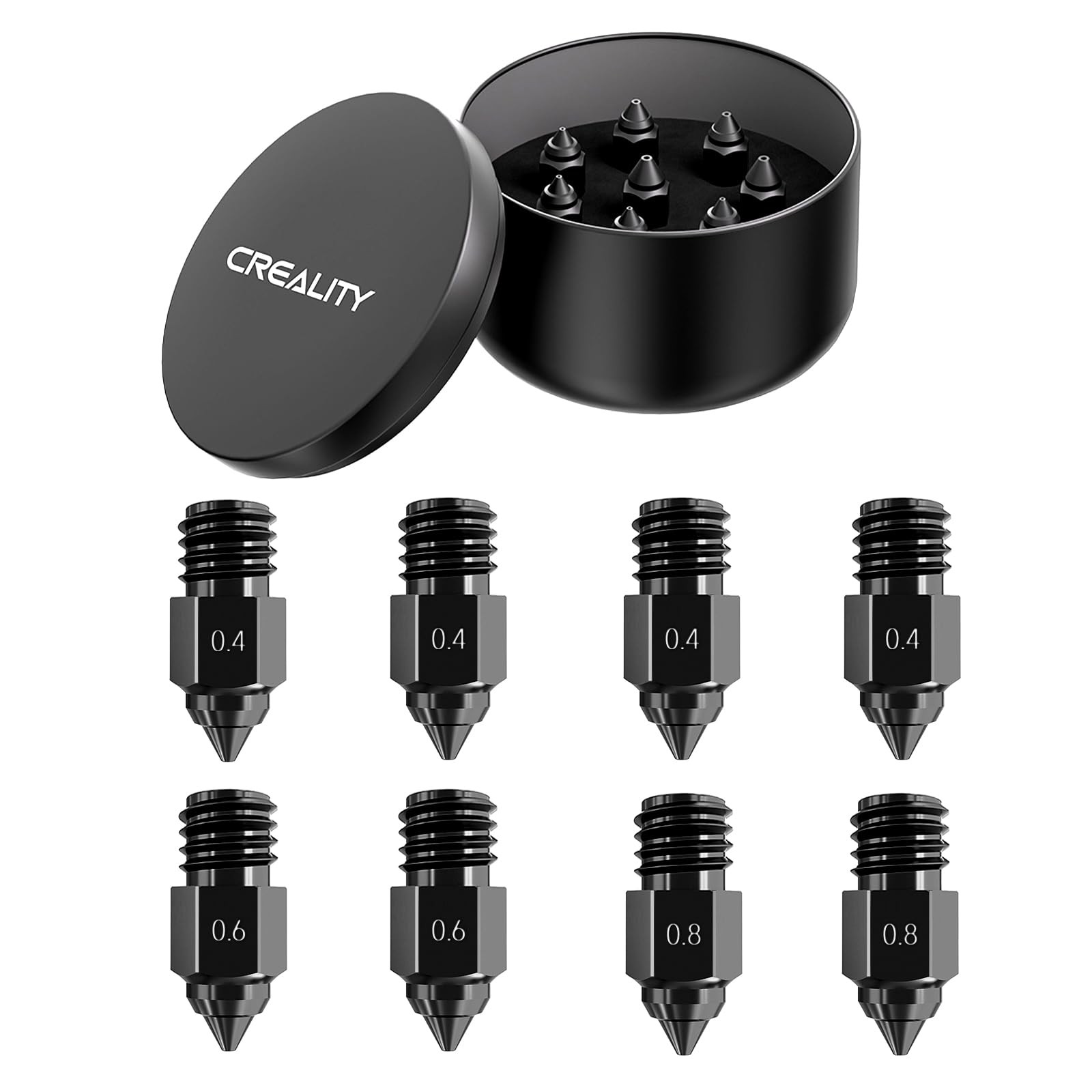 Creality Ender 5 Max Nozzle, Hardened Steel Mohs Hardness 7.8,...