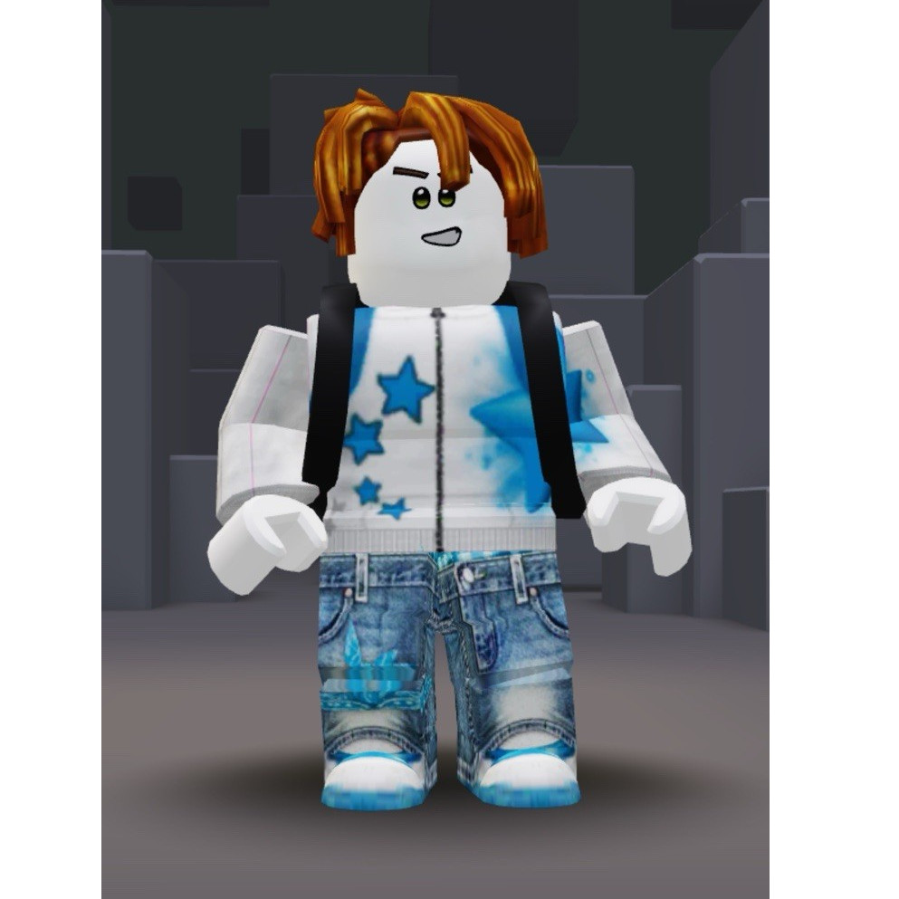 Roblox Blue Star Jacket Jeans Virtual Clothing Accessories Animations Emotes
