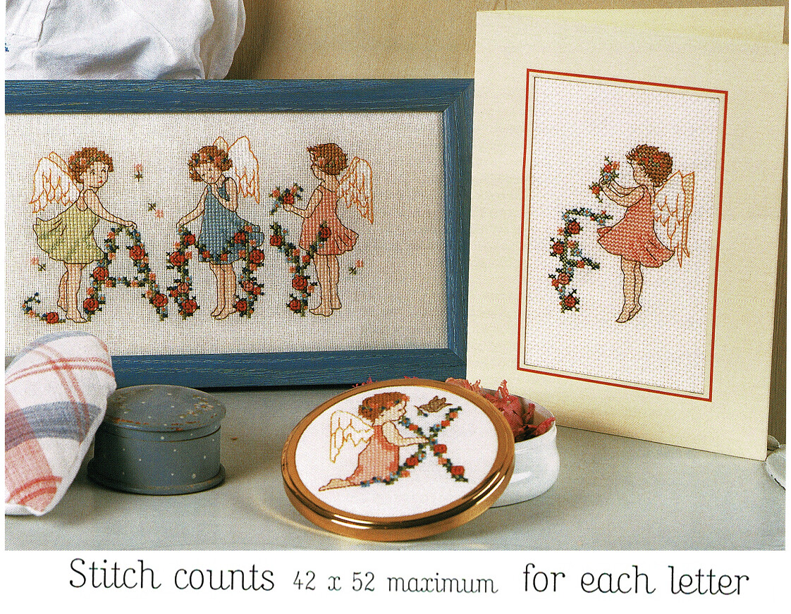 ANGELS  FULL ABC  CROSS STITCH PATTERN   ONLY    Y21