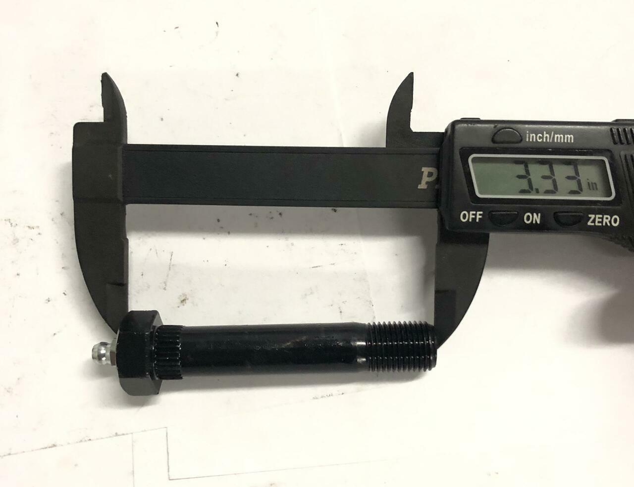 2) 3500# Trailer Axle Spring Shackle Grease Type Eye "wet" Bolt 9/16 x 3”