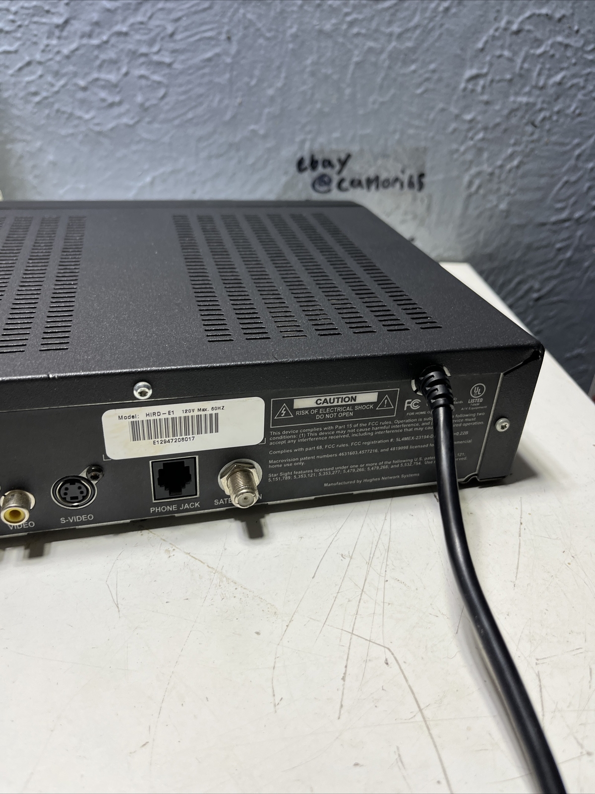 HUGHES SILVER EDITION HIRD-E1 DIRECTV SATELLITE RECEIVER WITH POWER CORD