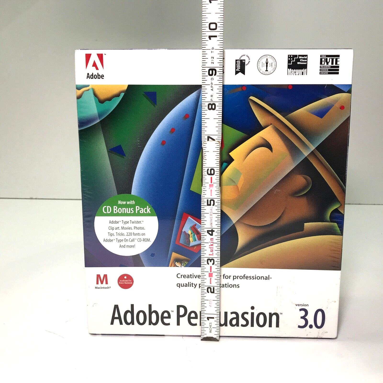 SEALED Adobe Persuasion 3.0 Macintosh 3D Charting Presentation Big Box Software