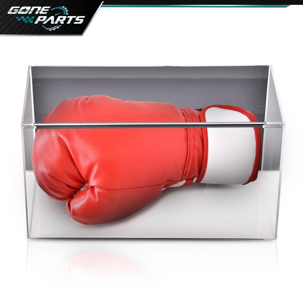 Acrylic Wall Mount Horizontal Boxing Glove Display Case Protecting Full Size LJ