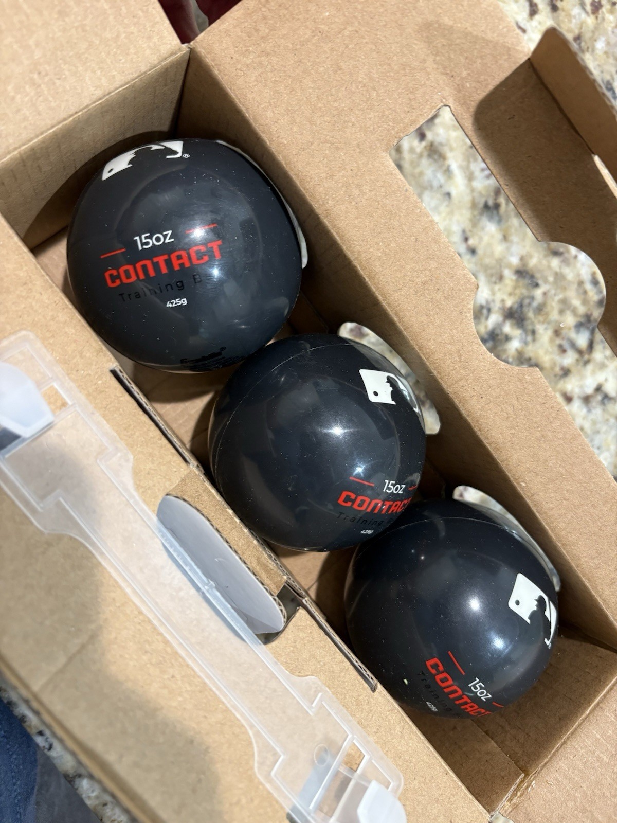 Franklin Contact Training Balls, a 3-pack set for resistance training. 15 Oz