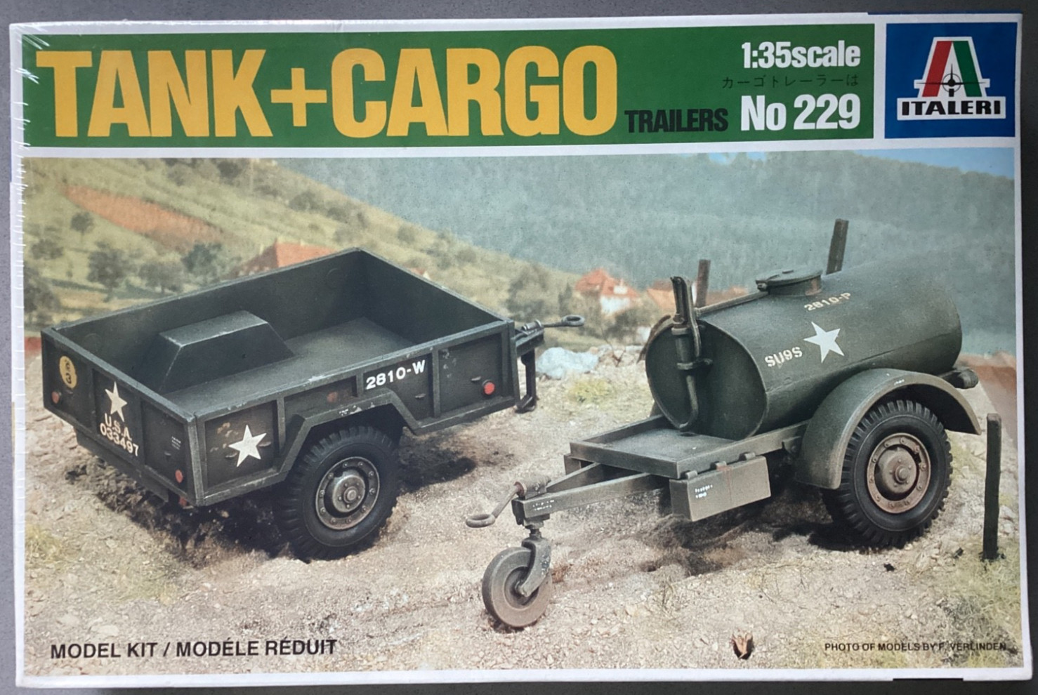 Italeri 229 Tank and Cargo Trailers 1:35 Scale Model Kit 1/35