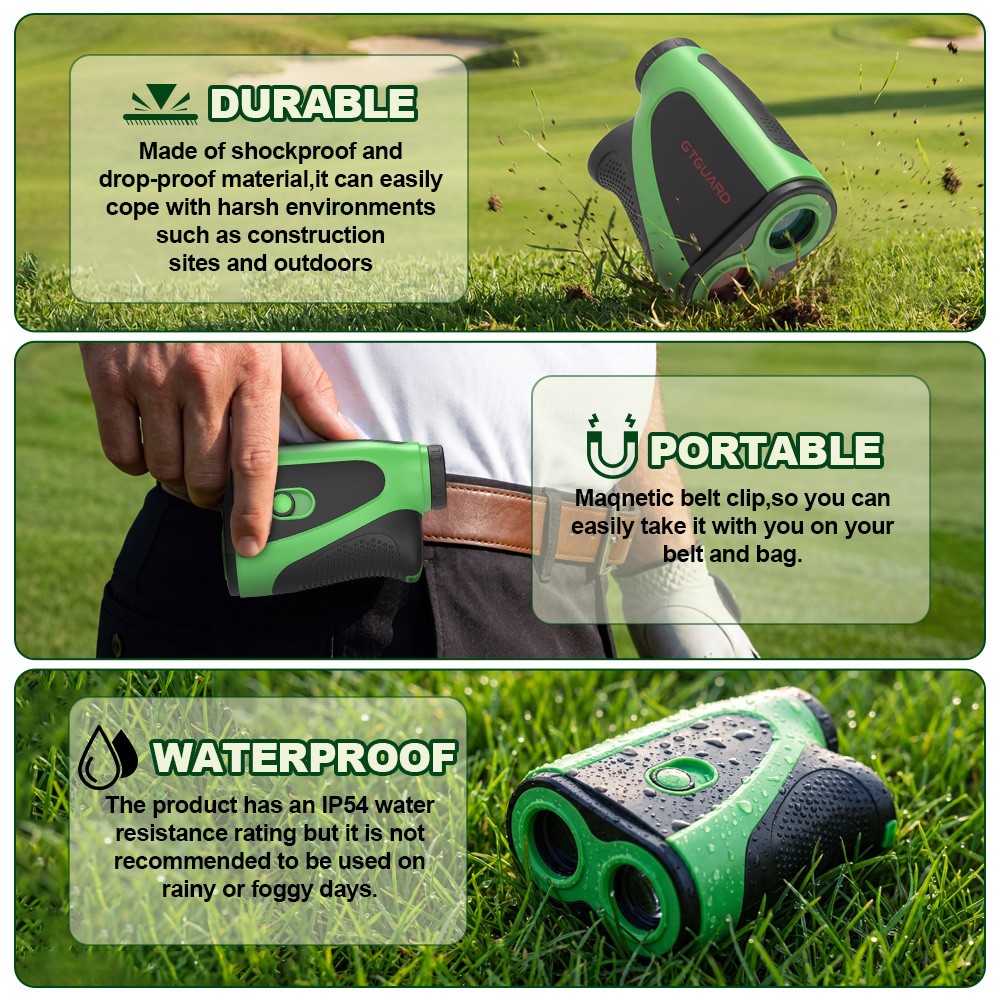 Golf Rangefinder with Slope 1200Yards Range Finder Golf Flag Locking Vibration