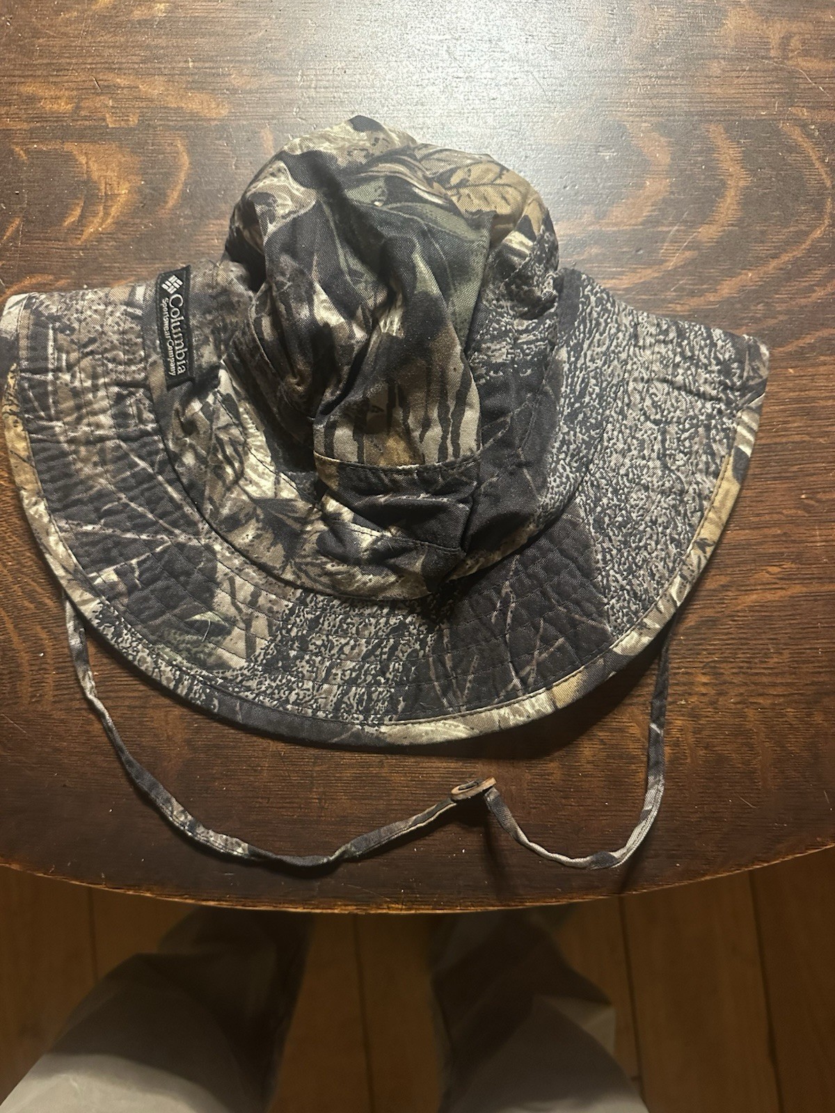 Vintage Columbia Mossy Oak Break Up Camo Bucket Hat USA XL NEAR MINT