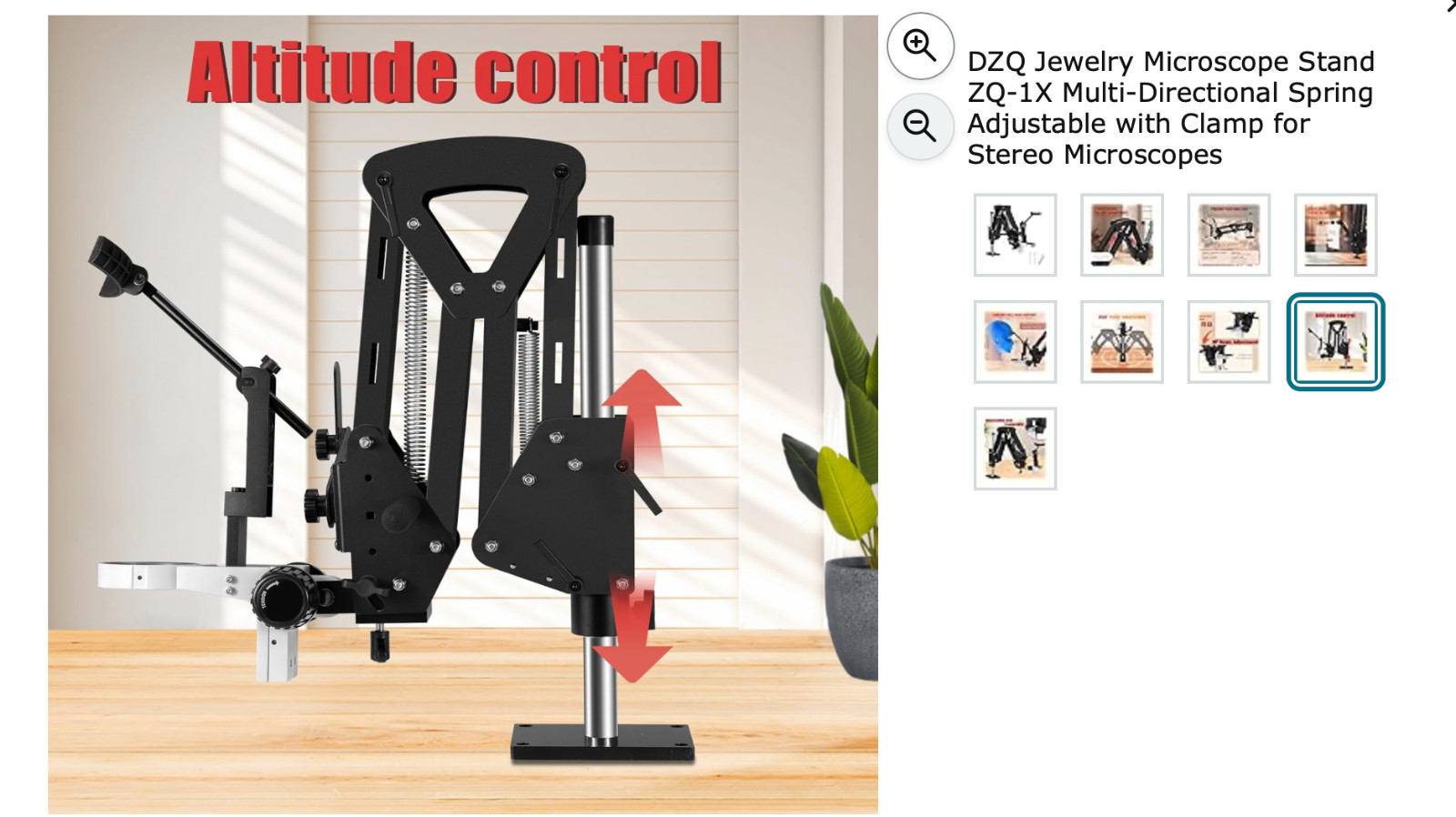 Microscope Stand - Multi Directional - Adjustable Spring Arm