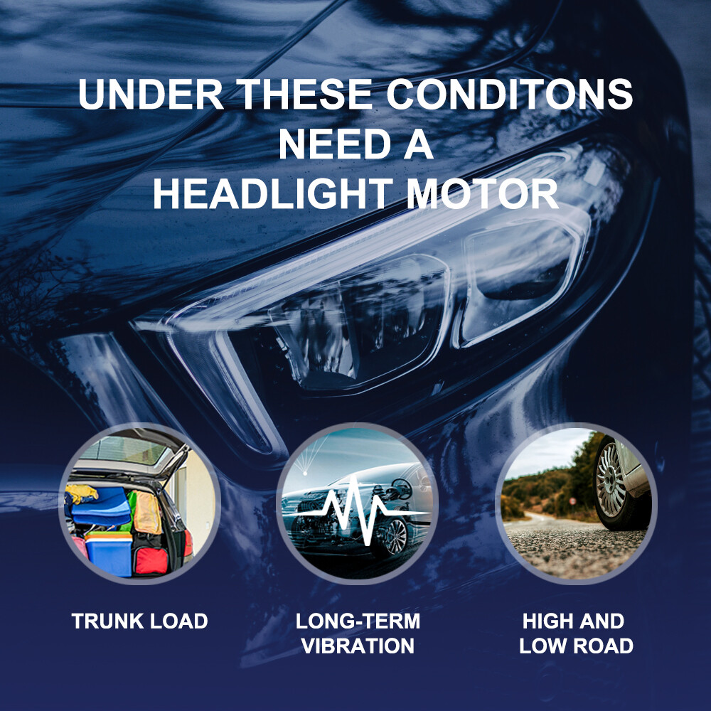 Headlight Headlamp Motor For Chevrolet Corvette C5 2000-2004 Left Side 10351401