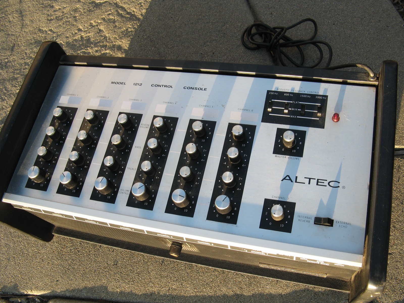 Altec 1212 1212A control console PA Reverb Echo Rust Never Sleeps Needs Work