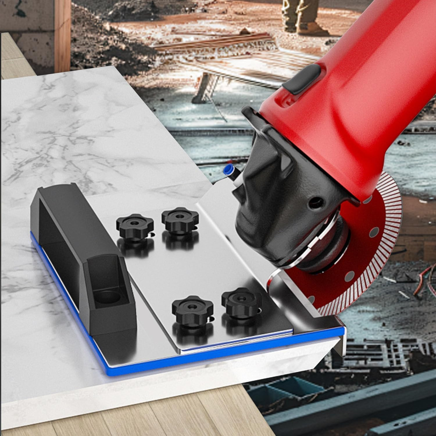 45 Degree Tile Chamfering Tool, Ceramic Tile Cutter Tool, Angle Grinder Attachme