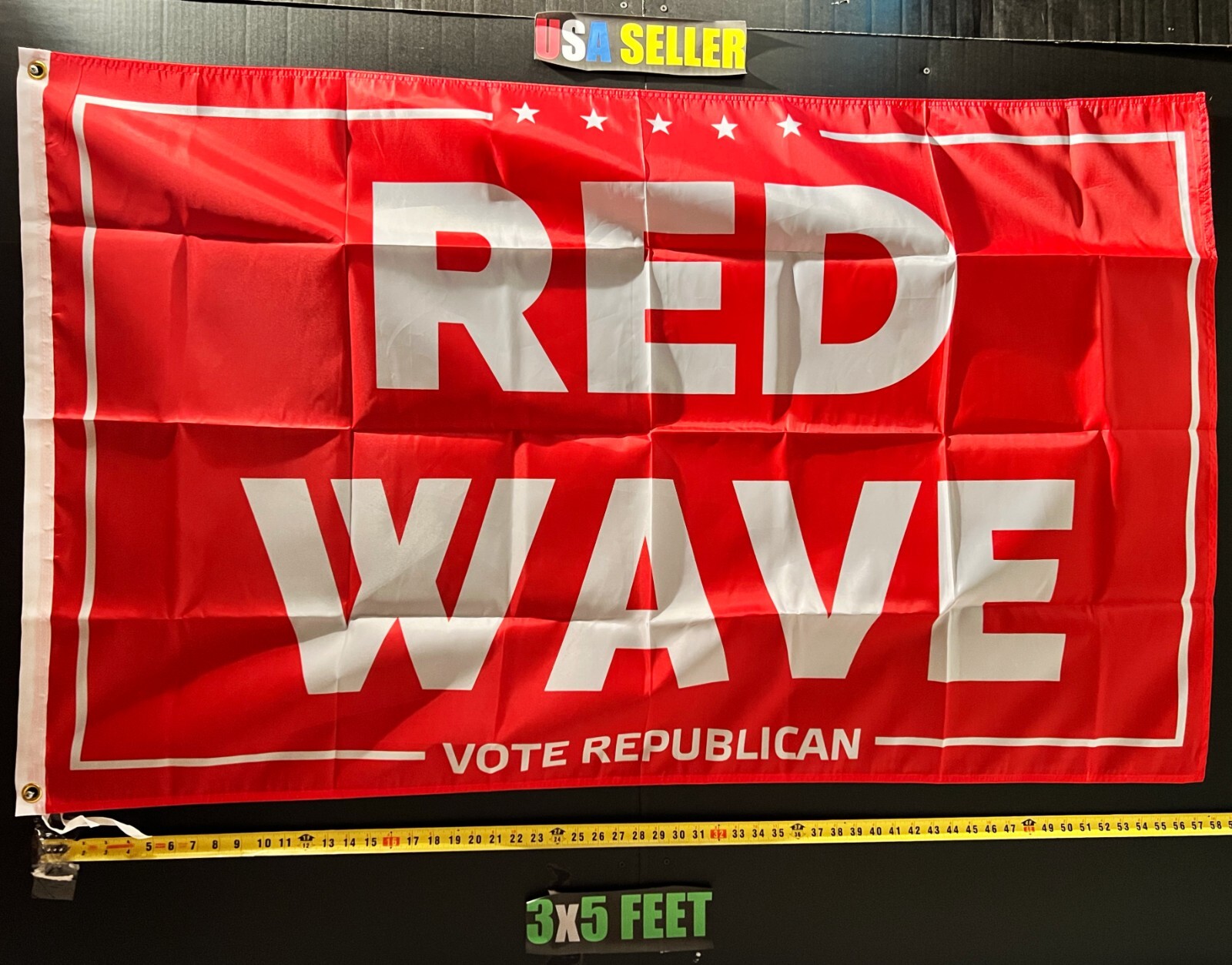 Donald Trump Flag FREE USA SHIP Red Wave Biden Republican Desantis USA Sign 3x5'