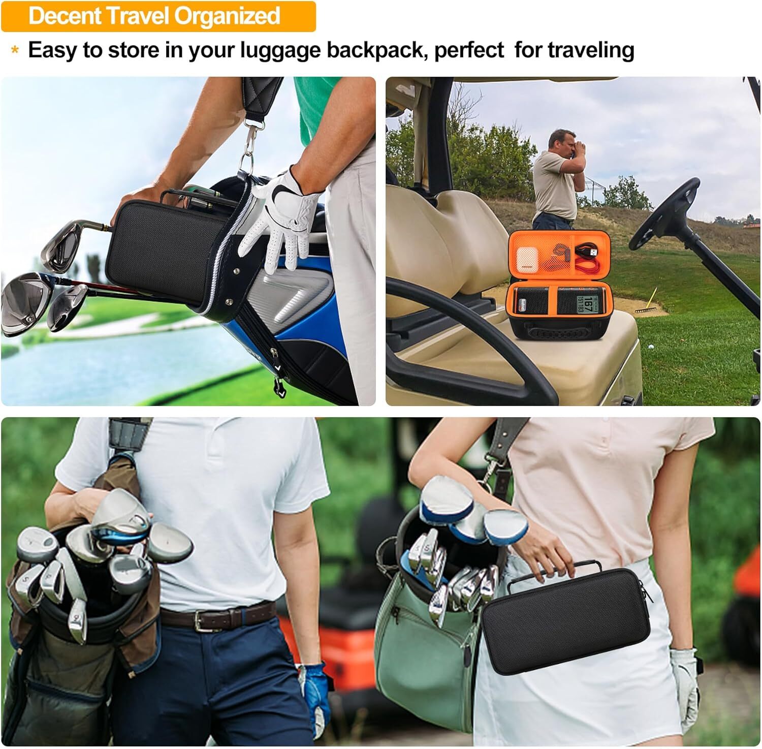 Carrying Case for Bushnell Wingman View GPS Golf Speaker, Golf Bluetooth Speaker