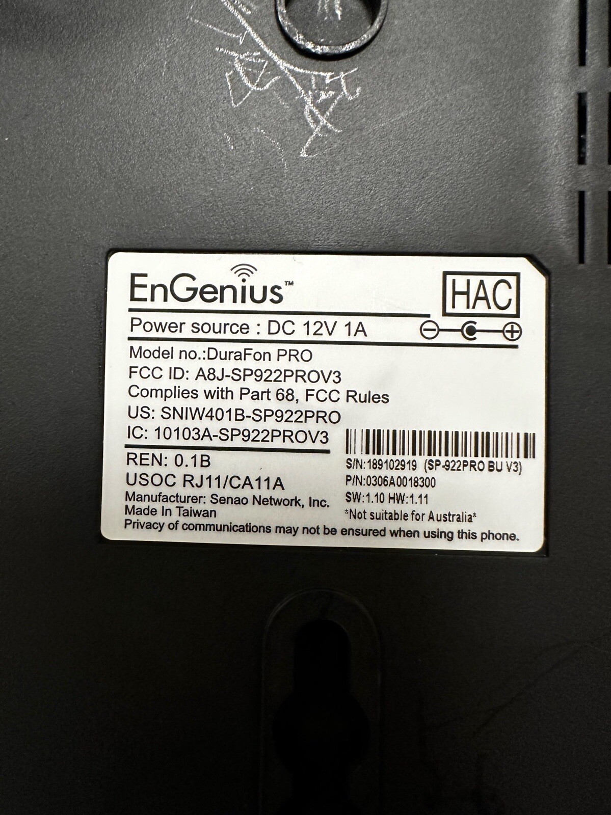 Engenius Technologies DuraFon-UHF-SYS durafon-uhf-hc W/ Durafon Pro Base
