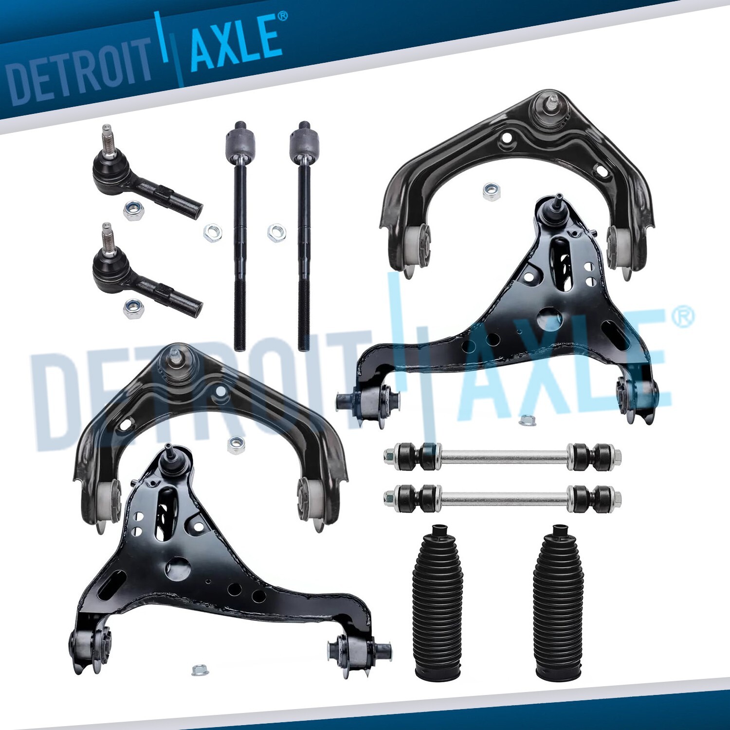 Front Upper Lower Control Arms Sway Bars for 2007-2010 Ford Explorer Sport Trac