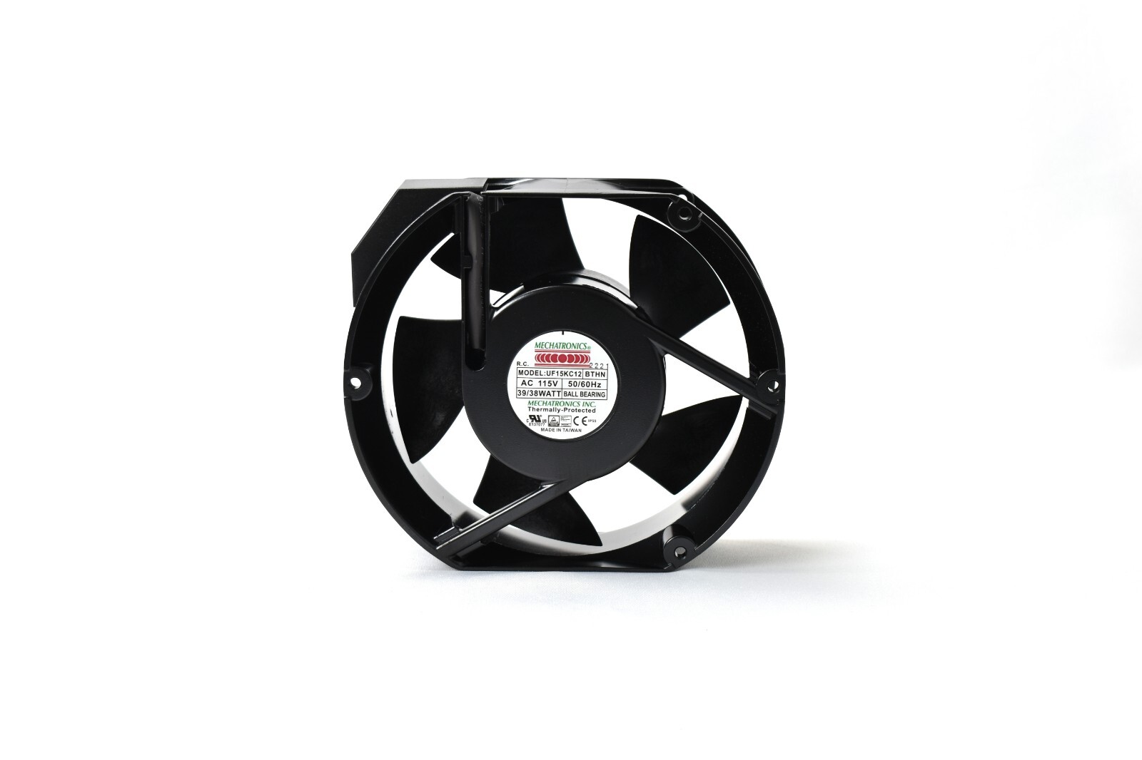 Mechatronics UF15KC12-BTHN Ball Bearing Axial Fan - 115VAC 60Hz 38W 172x150x55mm