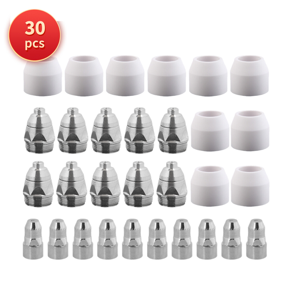 30 pcs 50-60A 1.1mm Consumables Kit fit HEROCUT HC8000 Plasma Cutter