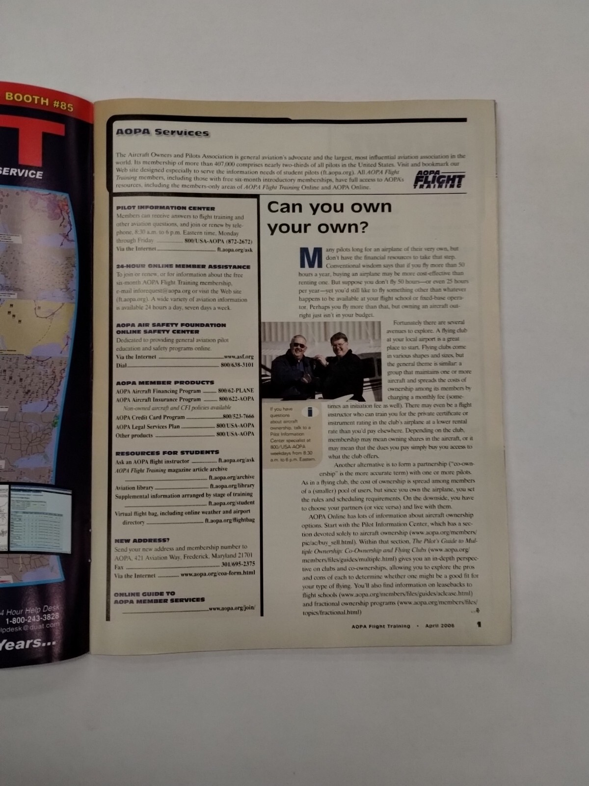 AOPA Flight Training Magazine April 2006-Original