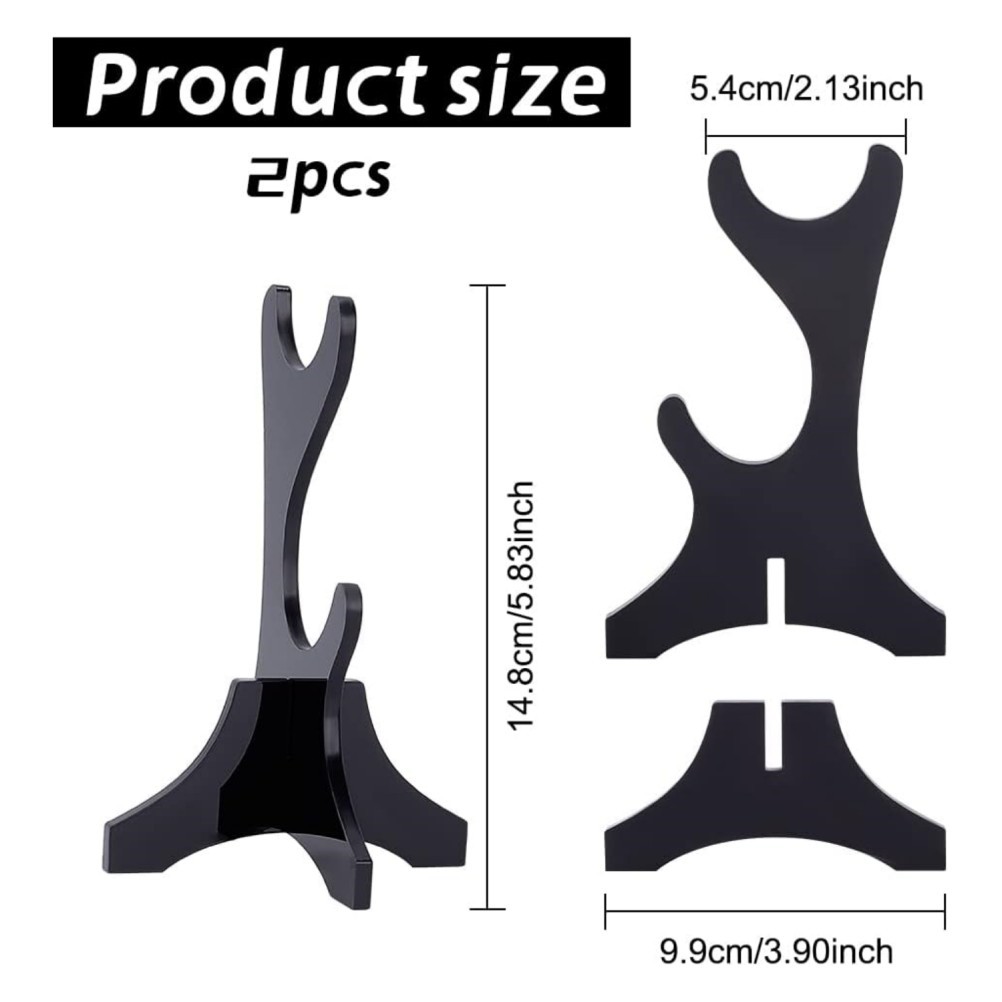 Desktop Sword Display Stand 2Pcs Acrylic For Preventing Items From Falling