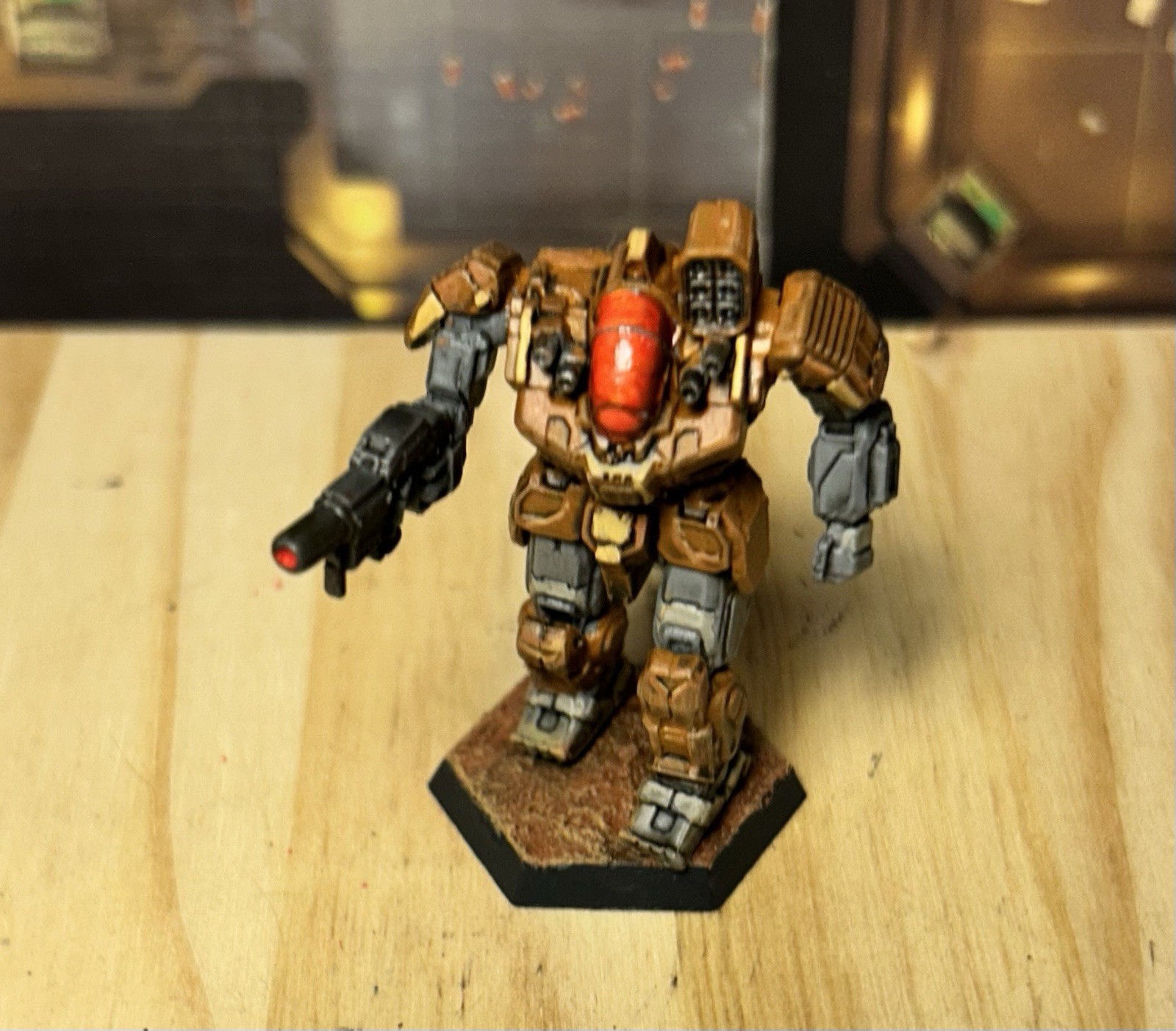 Battletech Battlemaster Mech *painted* Alpha Strike, Clan Wolf