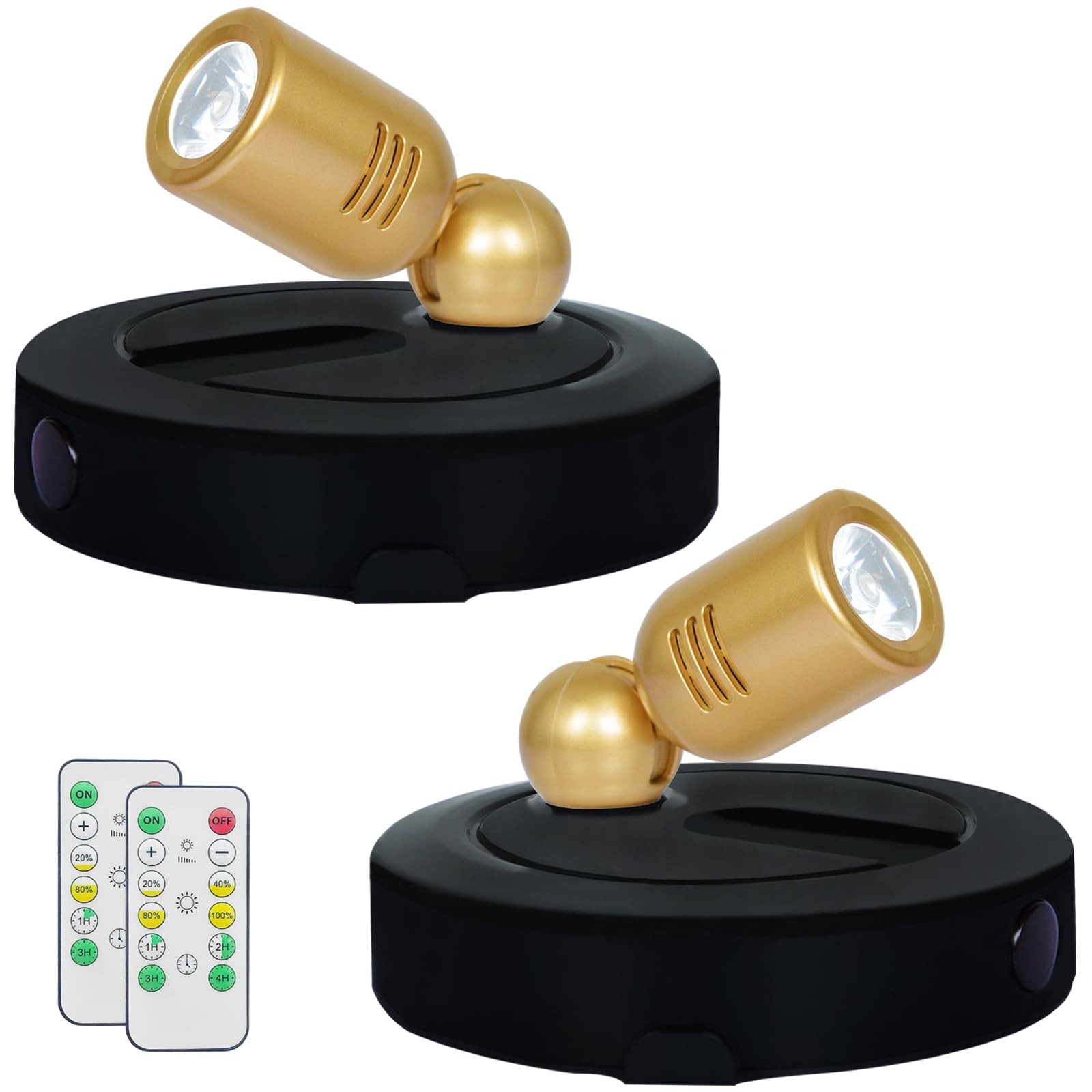 Spotlight, Battery Powered Spot Lights with Remote, Tree Up Lights Indoor, Di...
