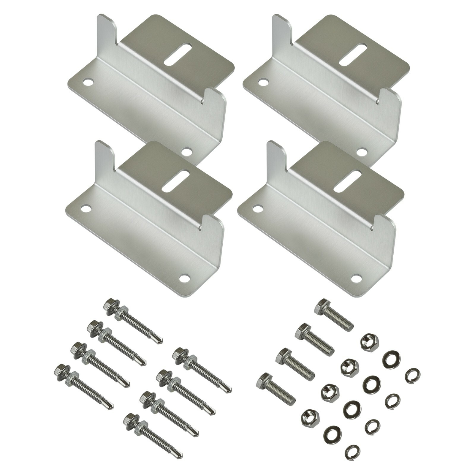 Solar Panel Mounting Z Brackets Set for RV Flat Roof Wall Boat