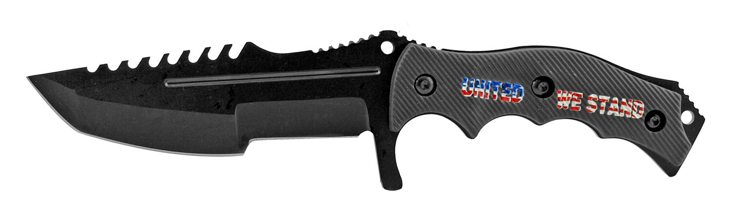 8.5 inch United We Stand Tactical Combat-Survival Knife w/sheath-FREE SHIP!!