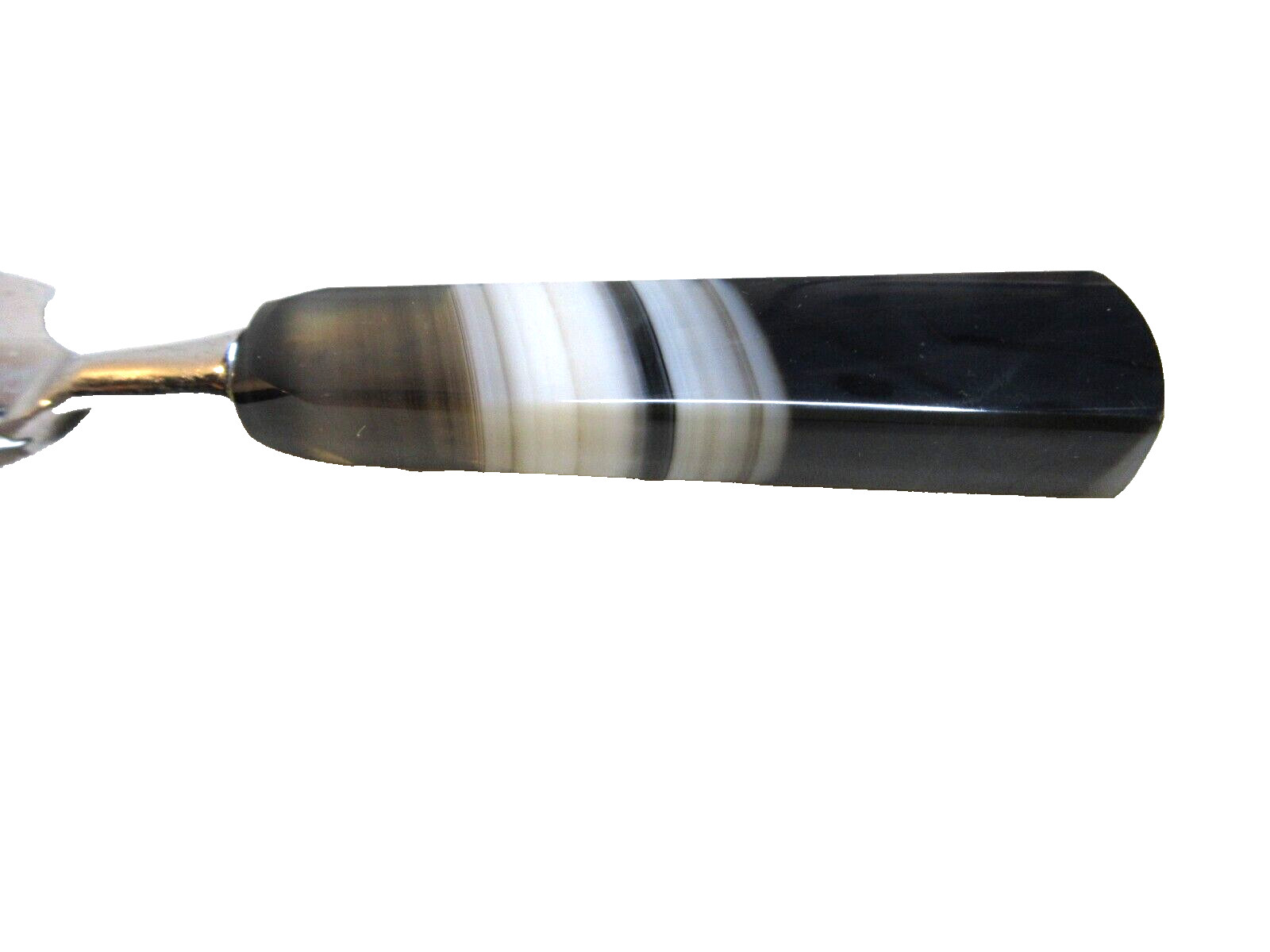 AGATE STRIPED HANDLED SERVING KNIFE~8 3/4" LONG X 1 3/4"