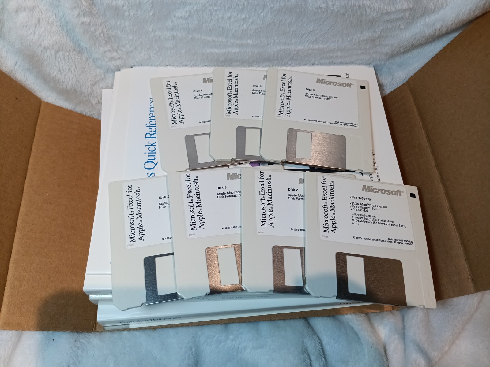Complete Vtg 1992 Microsoft Excel for Macintosh Rare Software Retro Apple Floppy