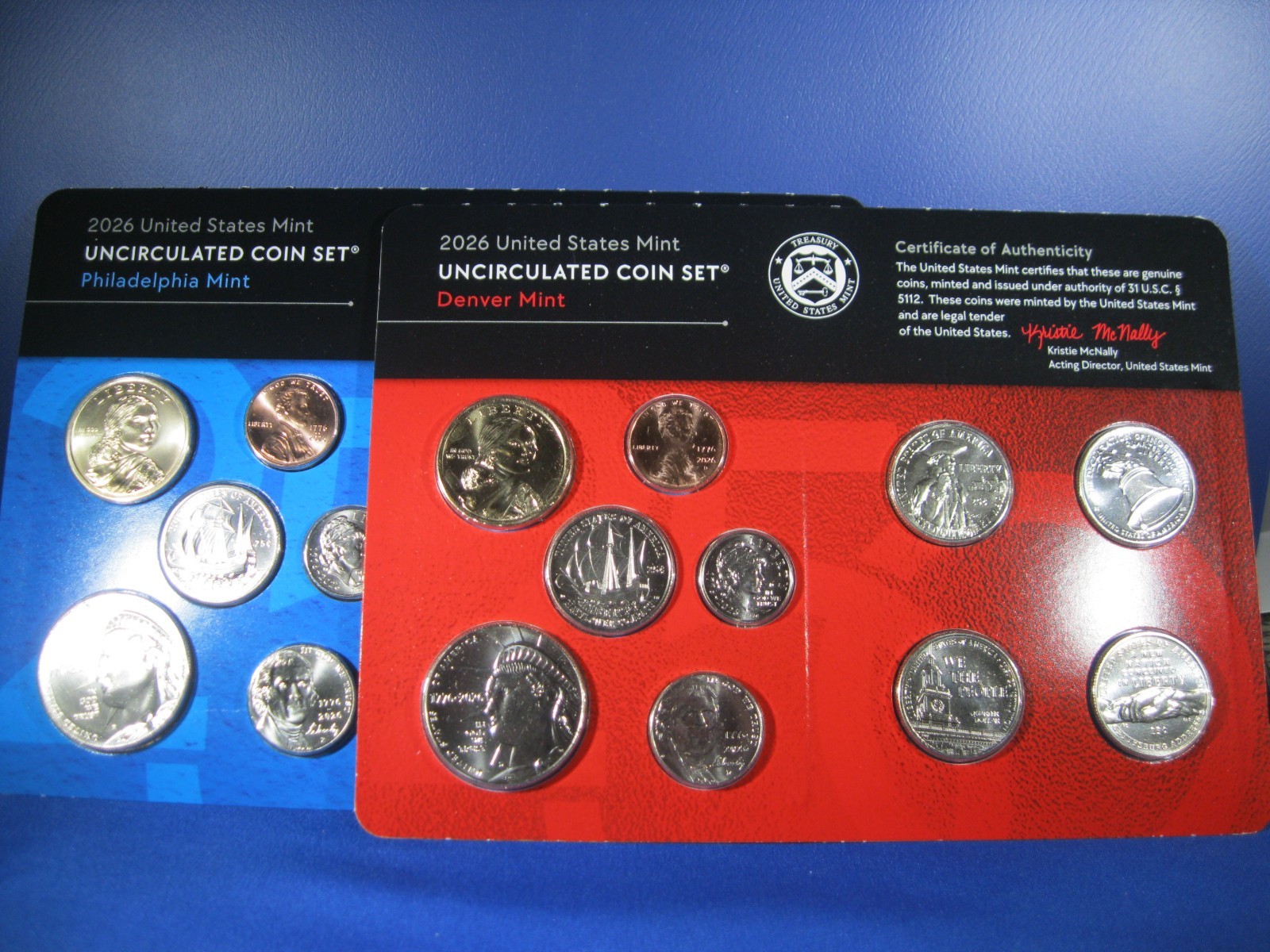2026 P & D US MINT OFFICIAL UNC SET INCLUDING RARE ONE YEAR ONLY CENT