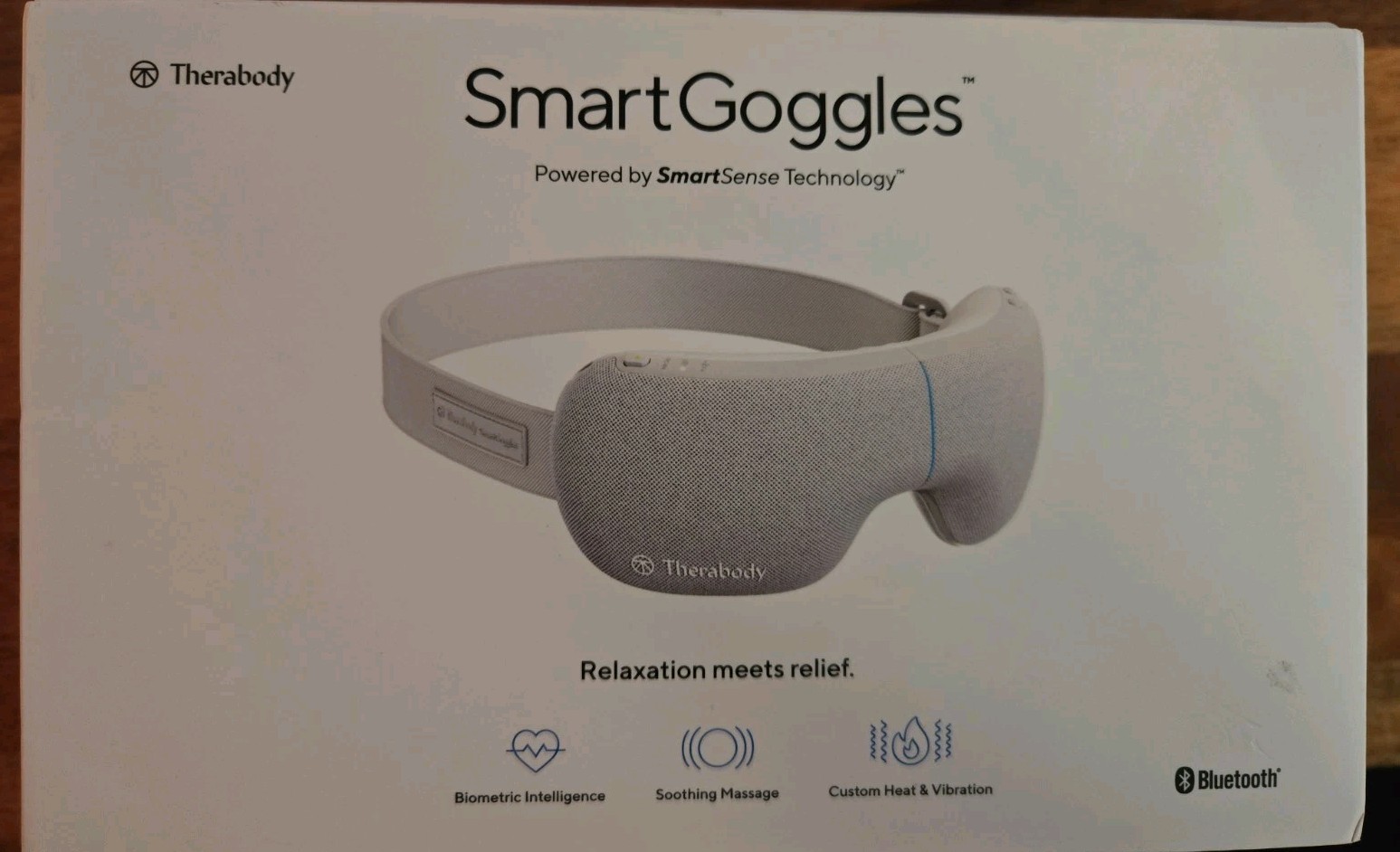 Therabody Smart Goggles Intelligent Heating Vibrating Soothing Device TM03348-01