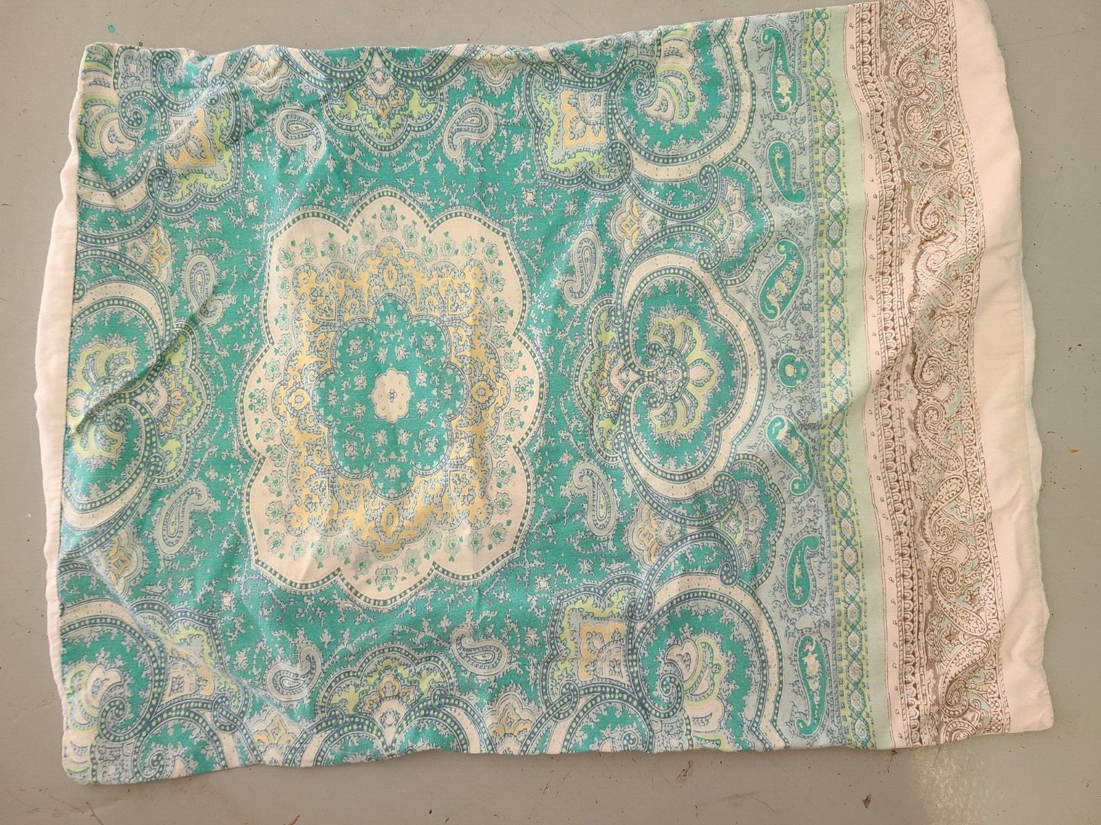 Pottery Barn "Aqua Scarf" Standard Sham