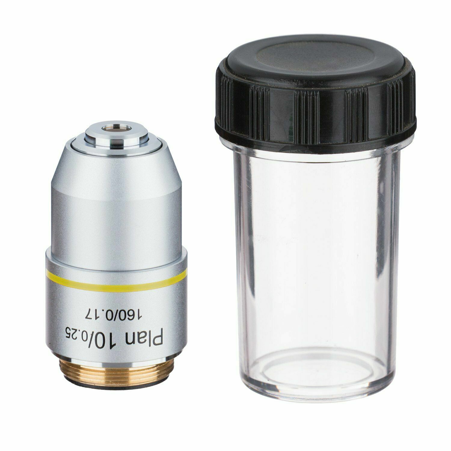 Universal RMS Thread PLAN Objective Lens 160/0.17 for Biological Microscope 1PC