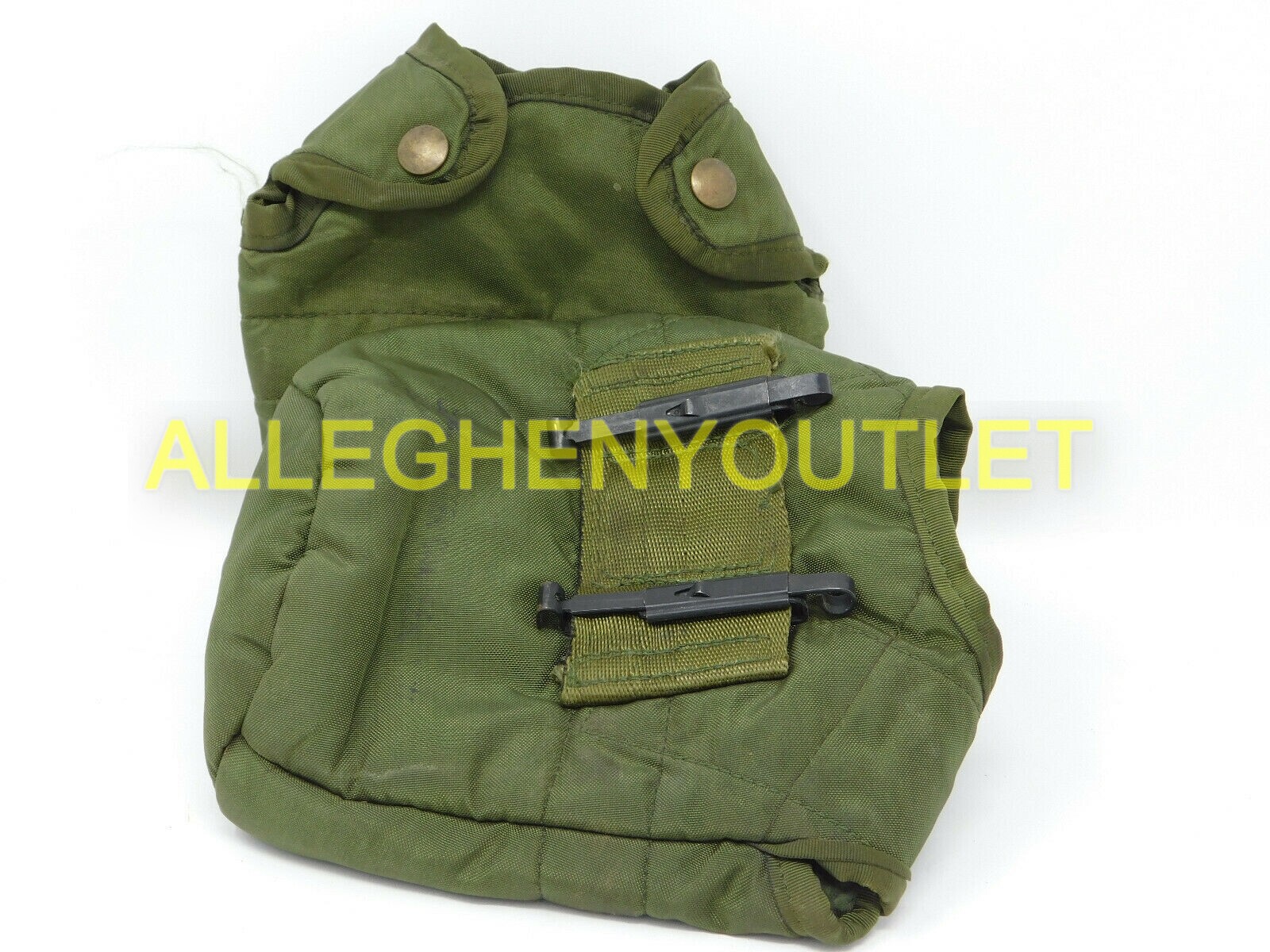 LOT OF 2 USGI GENUINE US Military 1 QT CANTEEN COVER Pouch w/ Alice Clips VGC