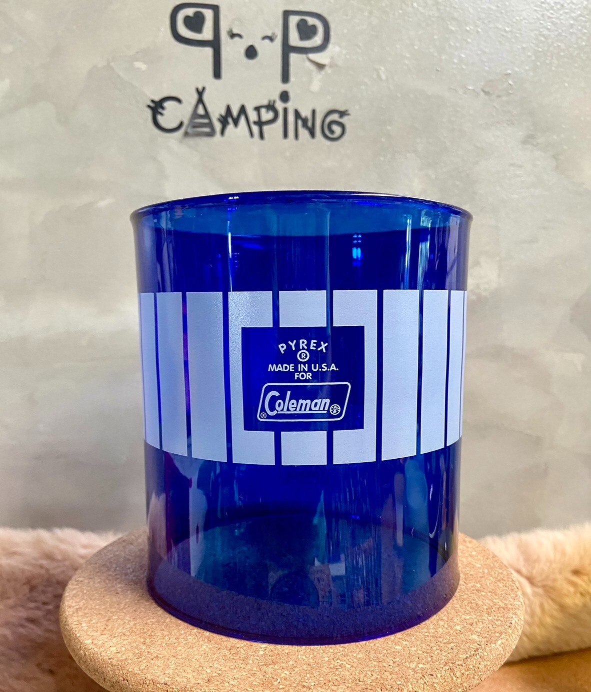 Glass Globe for Coleman 220 228 290 295 lantern Blue globe borosilicate